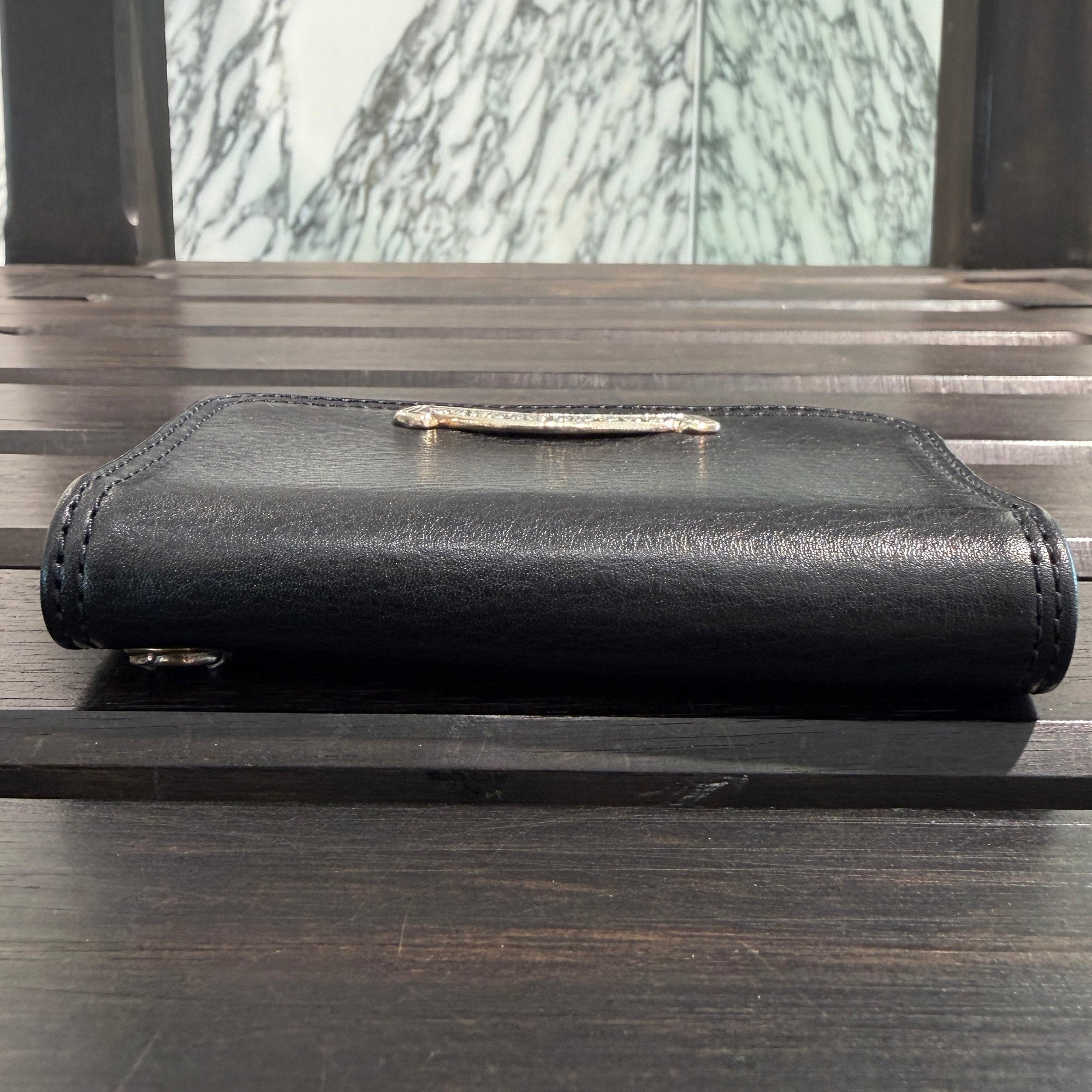 CHROME HEARTS Grommet Leather Card Case クロムハーツ グロメット レザーカードケース