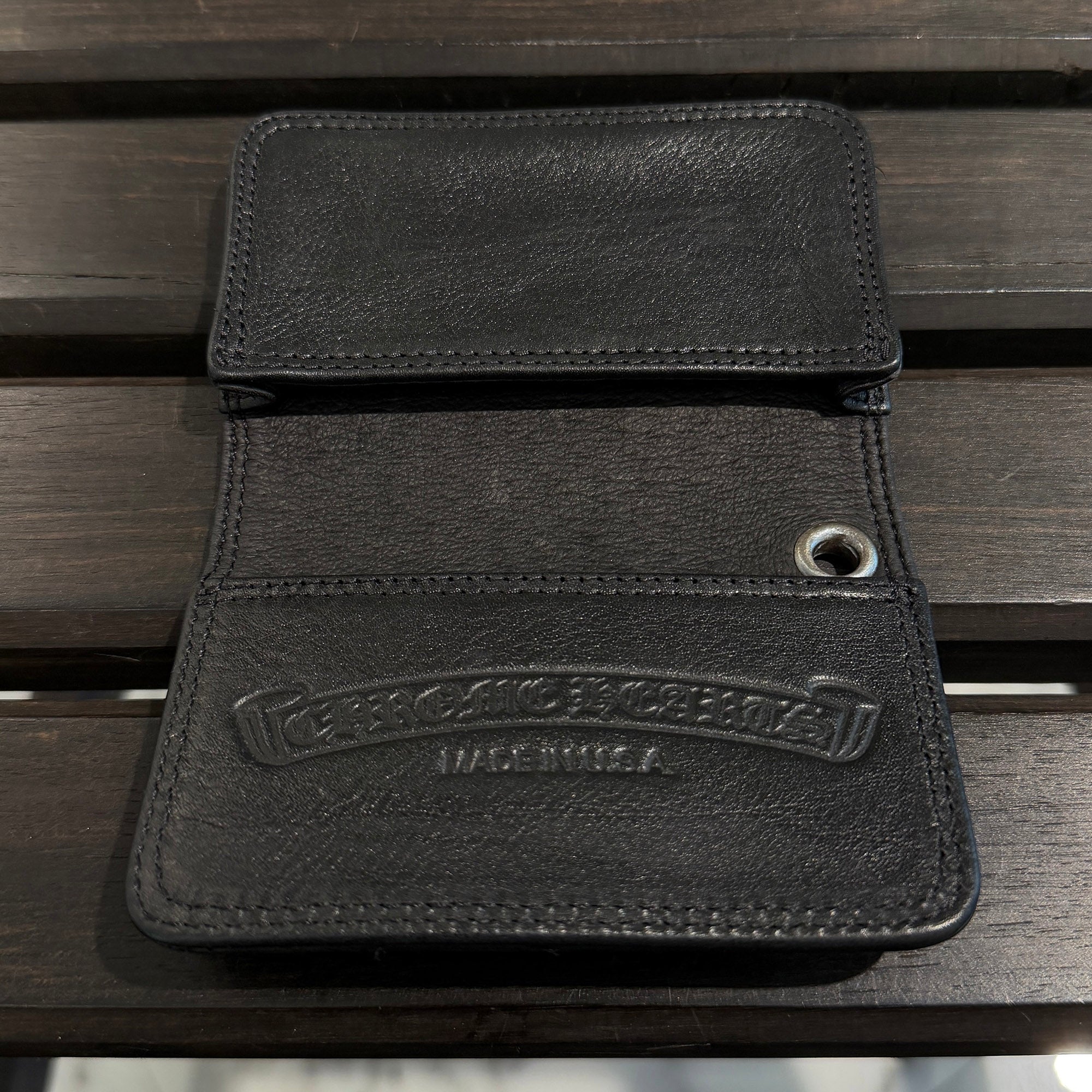 CHROME HEARTS Grommet Leather Card Case クロムハーツ グロメット レザーカードケース