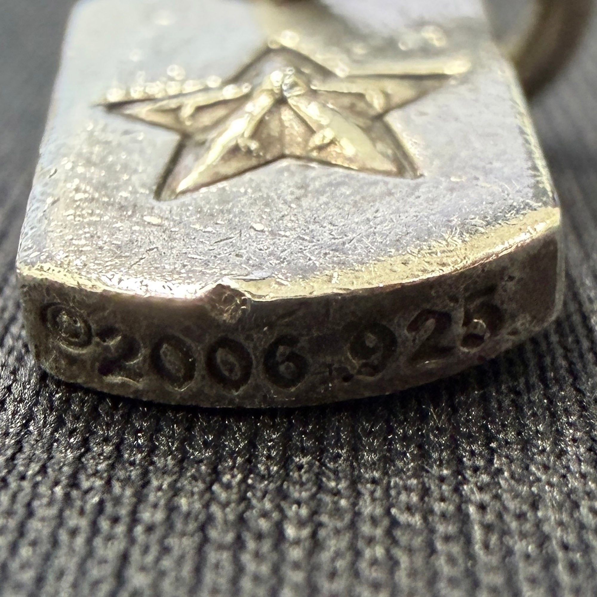 CHROME HEARTS TINY STAR Dock Tag Pendant Charm クロムハーツ タイニー スター ドッグタグ ペンダントチャーム