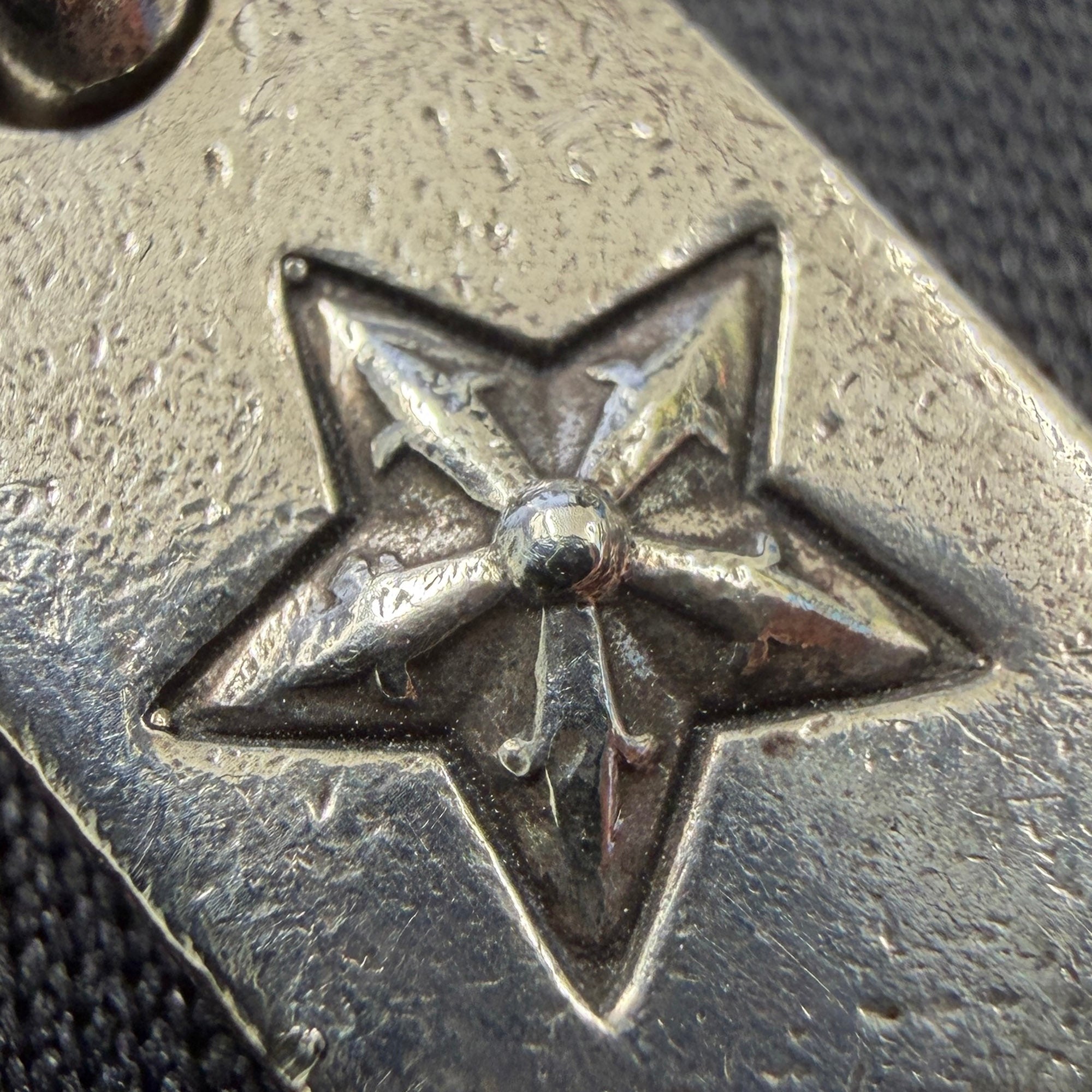 CHROME HEARTS TINY STAR Dock Tag Pendant Charm クロムハーツ タイニー スター ドッグタグ ペンダントチャーム