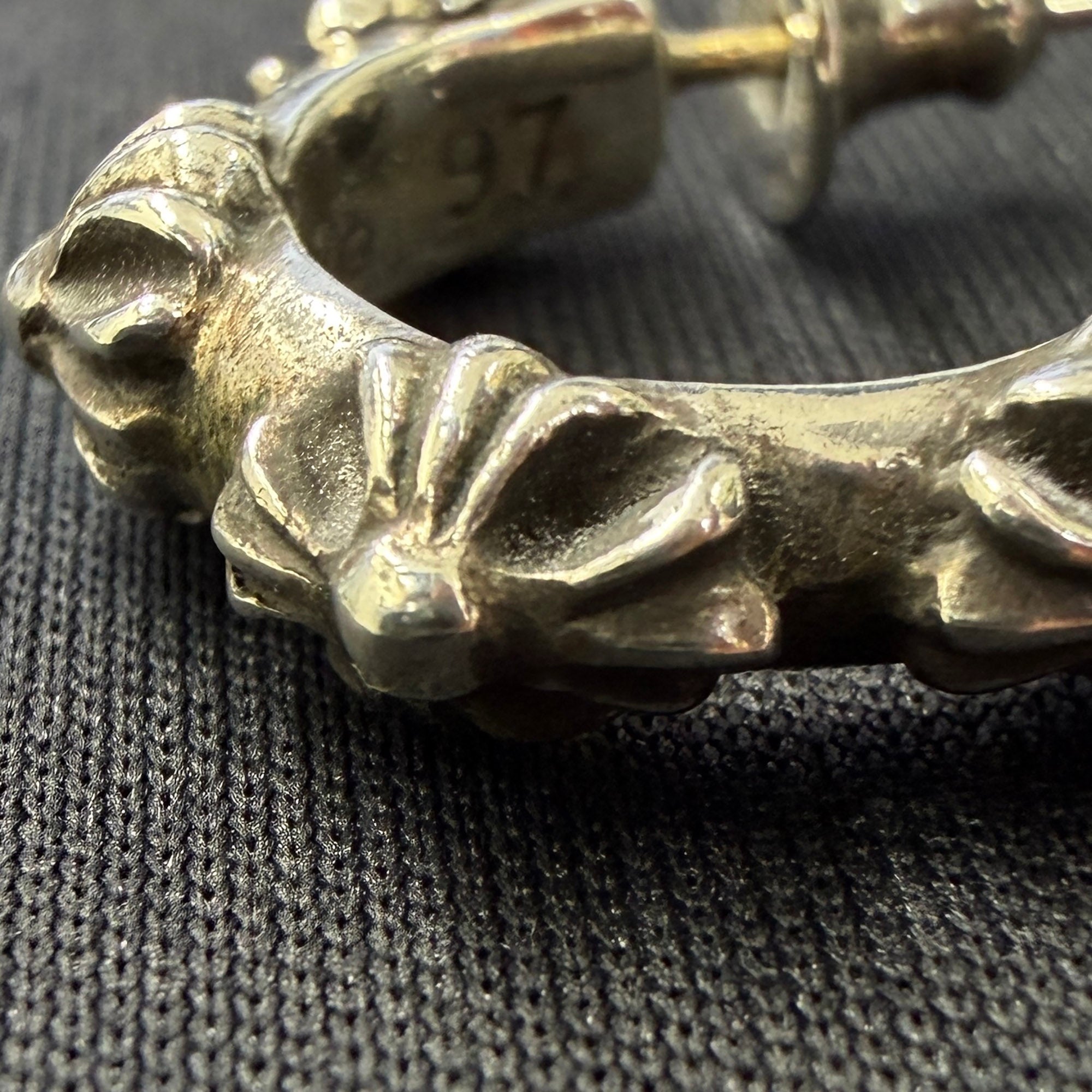 CHROME HEARTS CH CROSS HOOP Earring クロムハーツ CHクロス フープ イヤリング ピアス