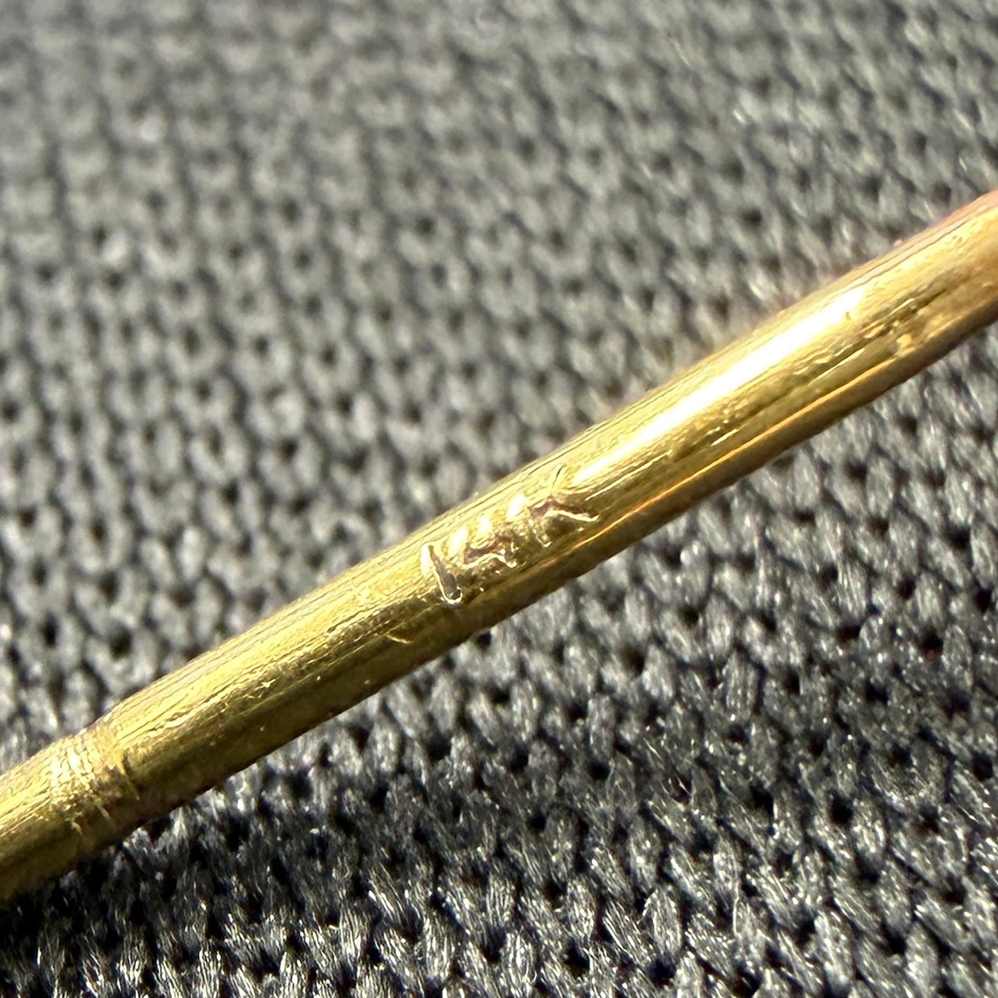 CHROME HEARTS 22K CH Plus Pyramid 1 Diamond Stud Earring クロムハーツ 22K CHプラス ピラミッド 1ダイヤモンド スタッズ イヤリング