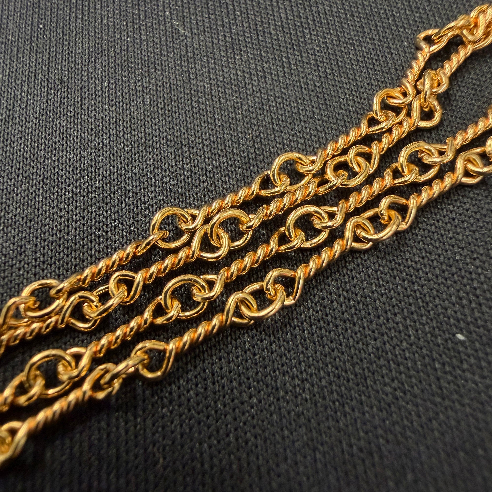 CHROME HEARTS 22K Twist Chain Necklace Size 20 Inch クロムハーツ 22K ツイストチェーン ネックレス サイズ 20インチ