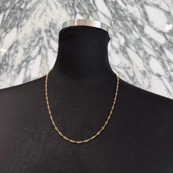 CHROME HEARTS 22K Twist Chain Necklace Size 20 Inch クロムハーツ 22K ツイストチェーン ネックレス サイズ 20インチ