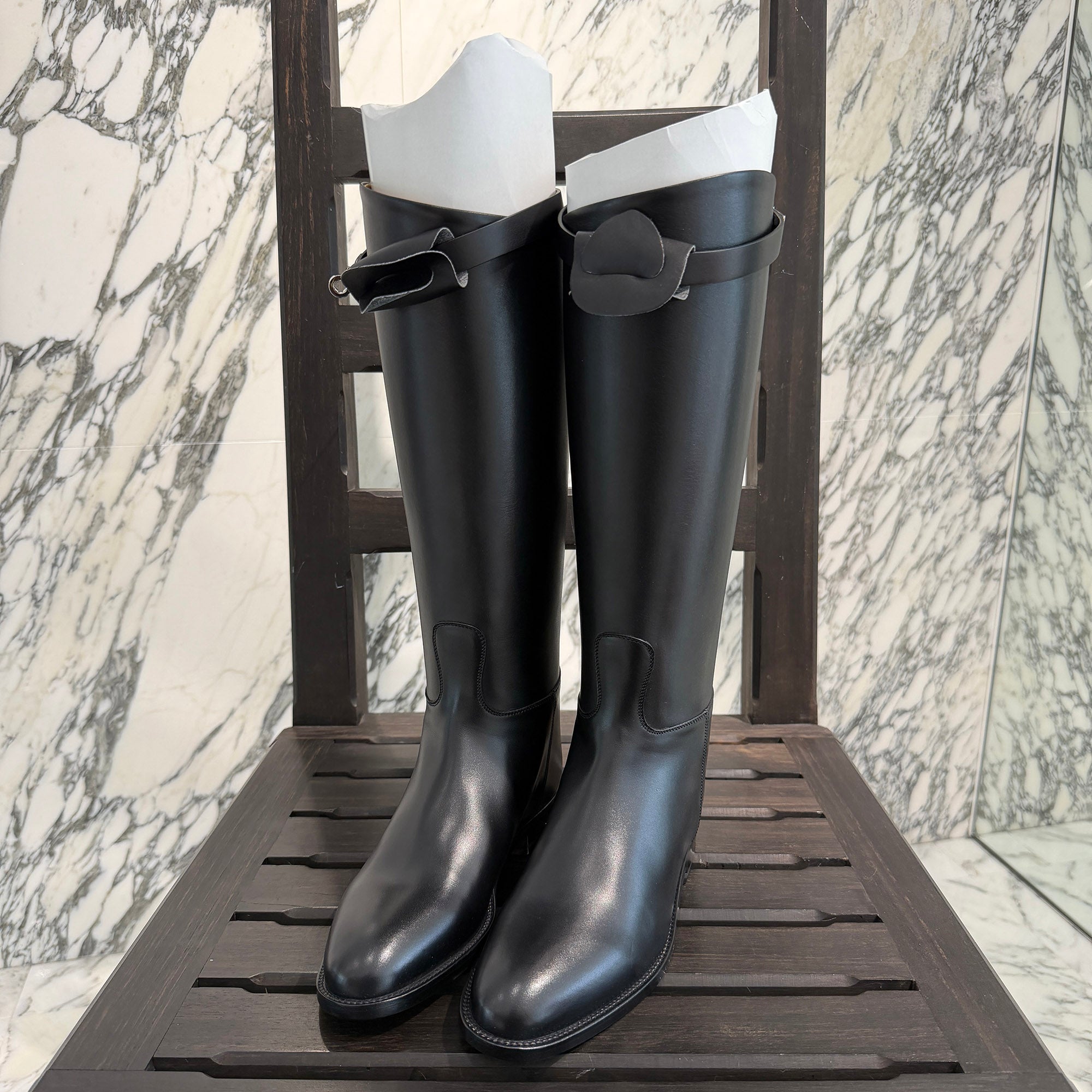 HERMES Jumping Short Boots H042138ZG01340 Size 35 1/2 (約22.5cm～23.0cm) エルメス ジャンピング ショートブーツ サイズ35 1/2 (約22.5cm～23.0cm)
