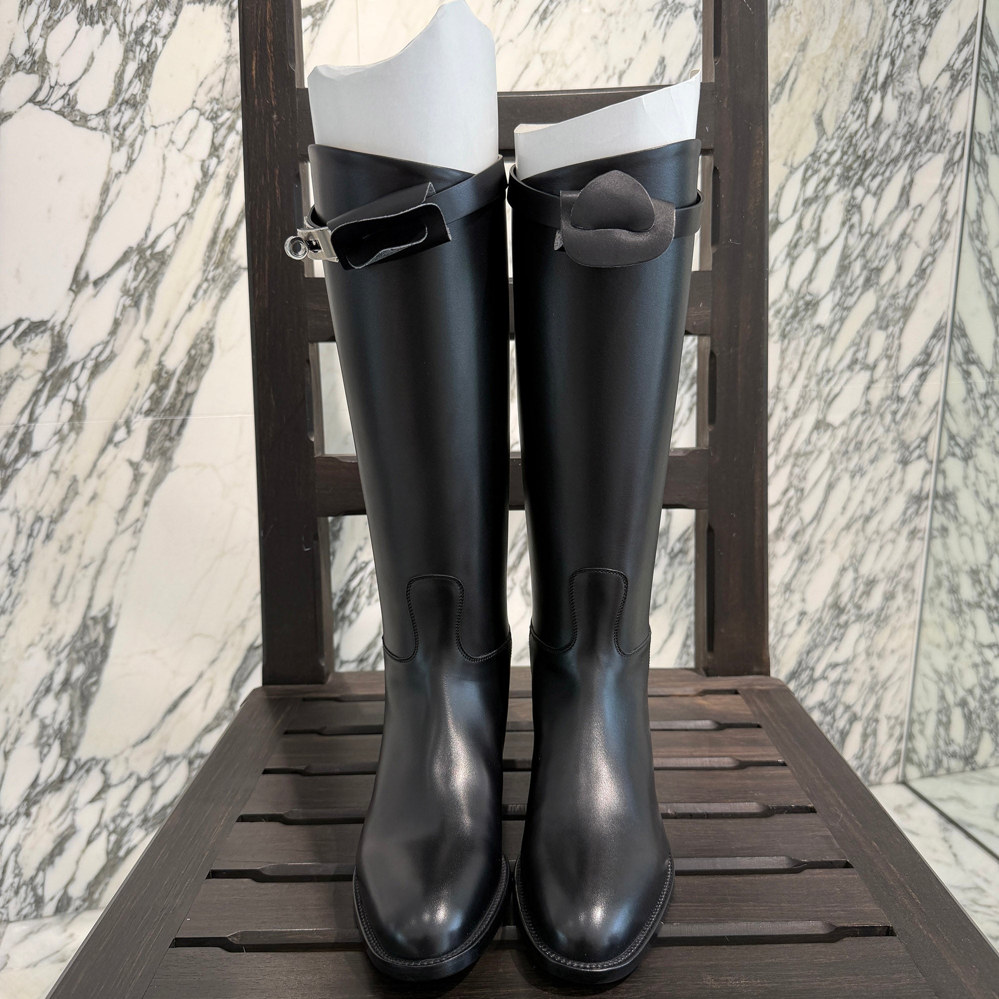 HERMES Jumping Short Boots H042138ZG01340 Size 35 1/2 (約22.5cm～23.0cm) エルメス ジャンピング ショートブーツ サイズ35 1/2 (約22.5cm～23.0cm)