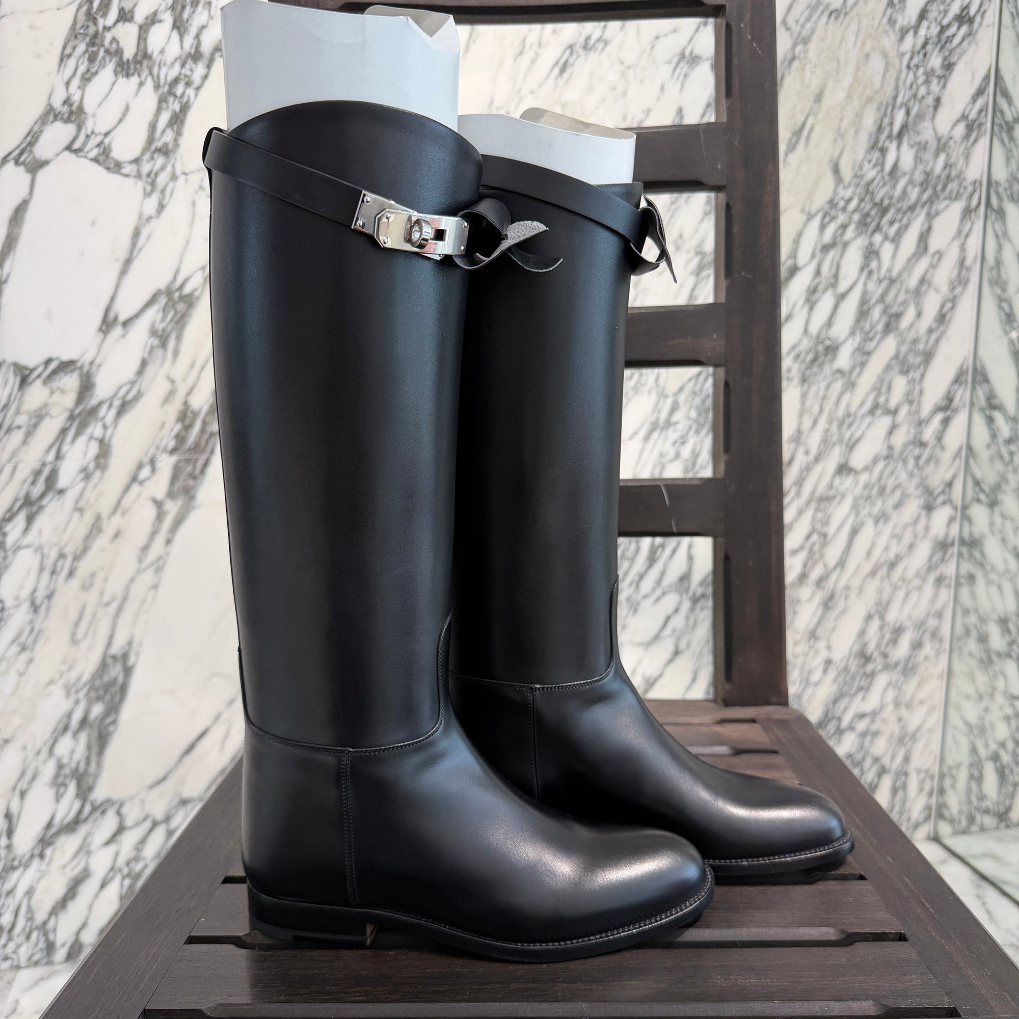 HERMES Jumping Short Boots H042138ZG01340 Size 35 1/2 (約22.5cm～23.0cm) エルメス ジャンピング ショートブーツ サイズ35 1/2 (約22.5cm～23.0cm)