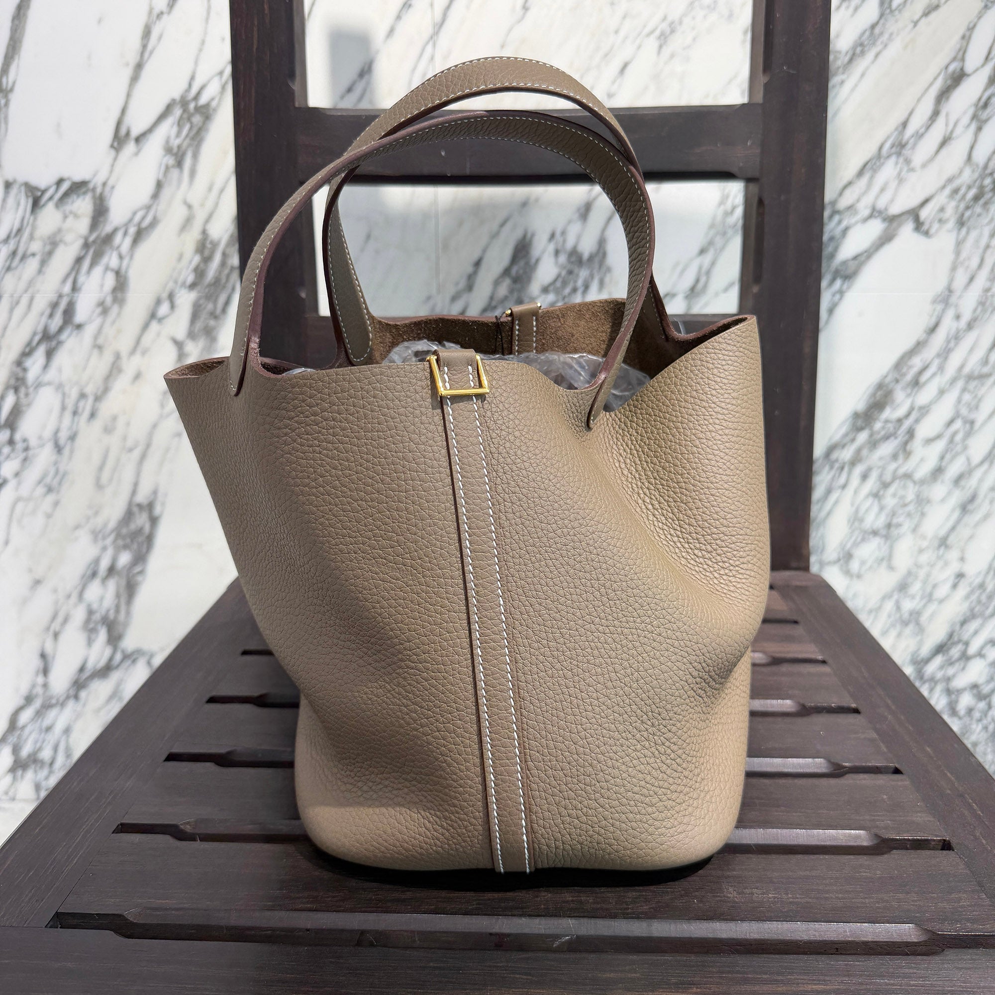 HERMES Picotin Lock MM "Etoupe" G刻印 エルメス ピコタンロックMM "エトゥープ" ハンドバッグ G刻印