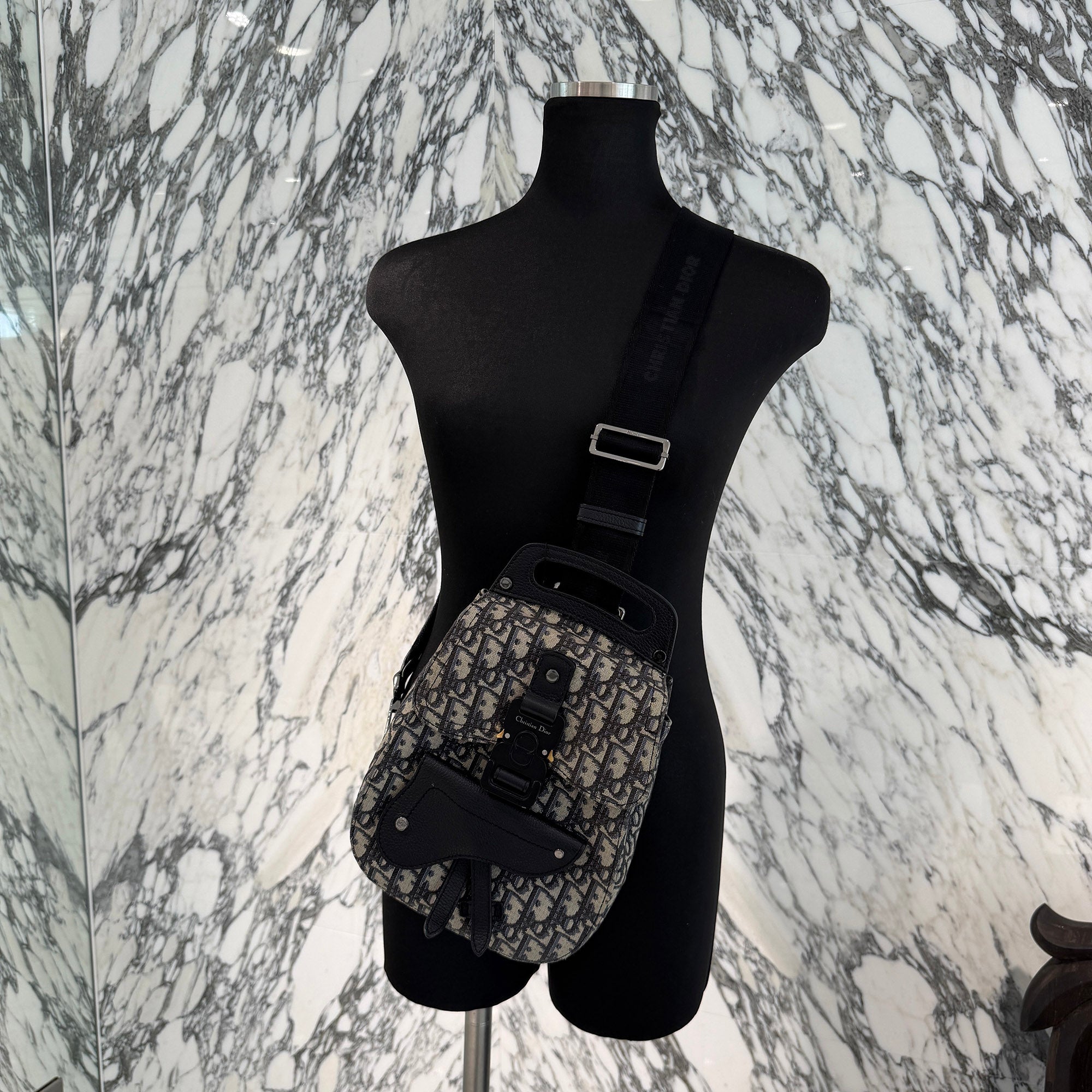 DIOR 2022AW Gallop Mini Sling Saddle Bag 1ADBO022YKS_H27E ディオール ギャロップ ミニ スリング サドル バッグ