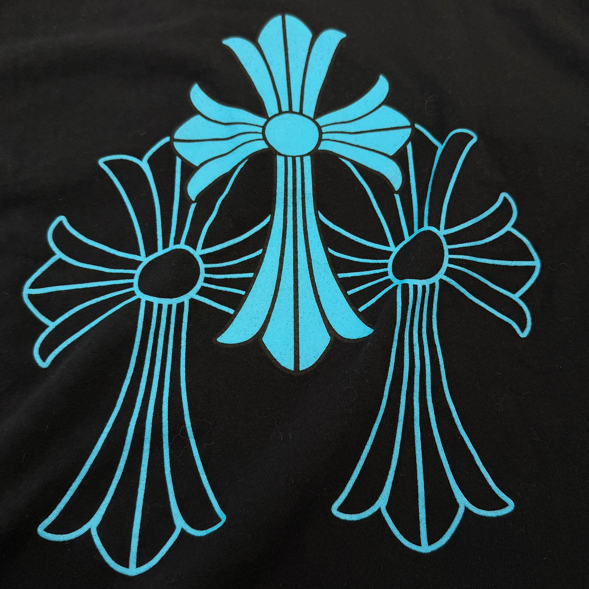 CHROME HEARTS 3 Blue Cross Tee Size L クロムハーツ 3 ブルークロス Tシャツ サイズL