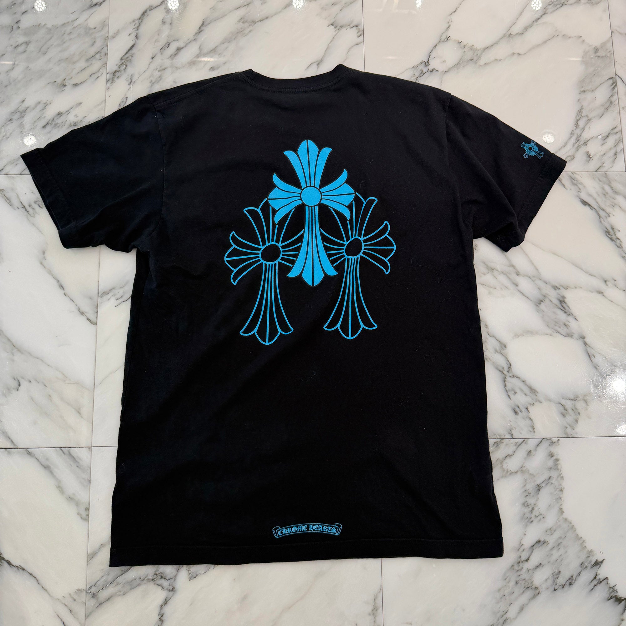CHROME HEARTS 3 Blue Cross Tee Size L クロムハーツ 3 ブルークロス Tシャツ サイズL