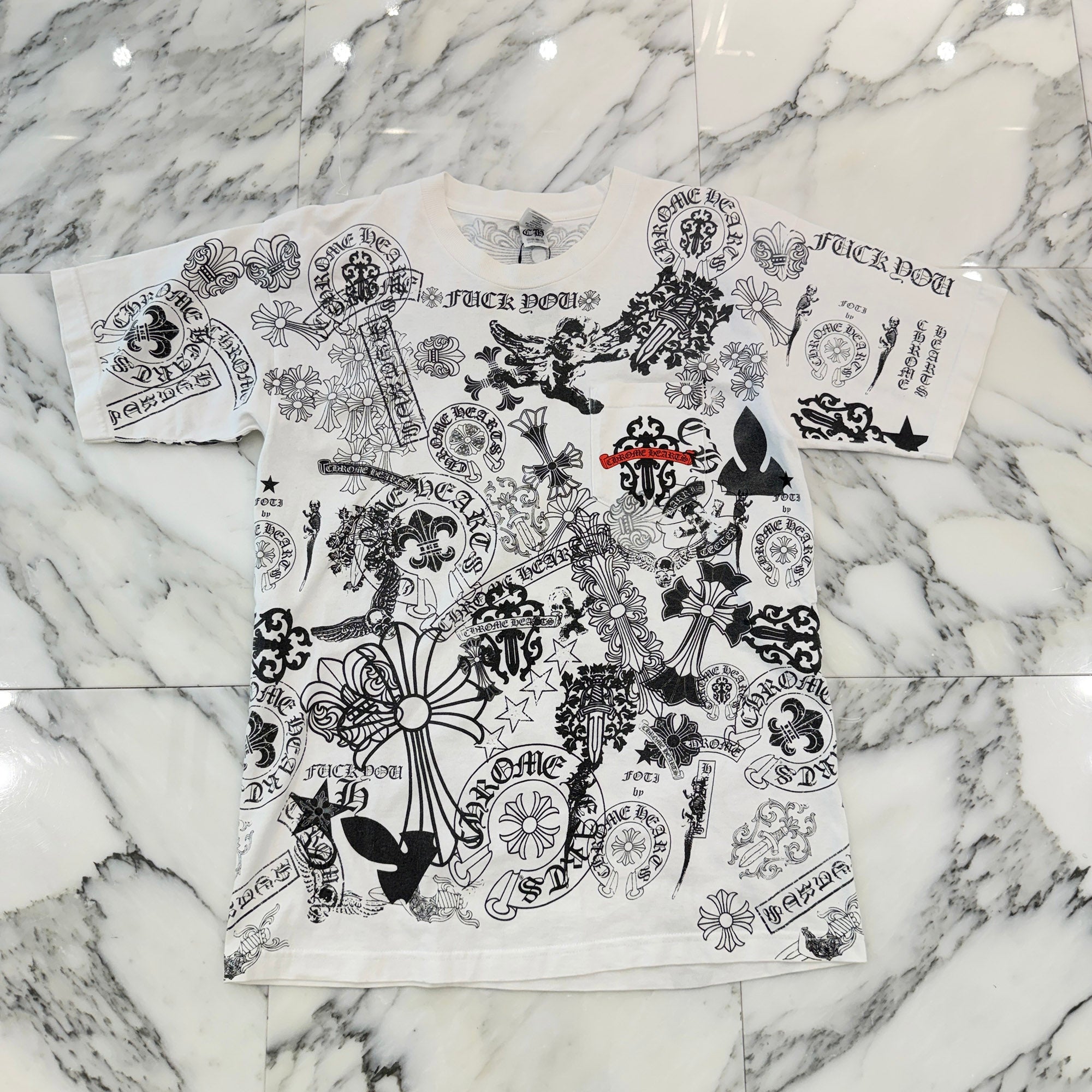 CHROME HEARTS Multi Motif Tee Size L クロムハーツ マルチモチーフ Tシャツ サイズL