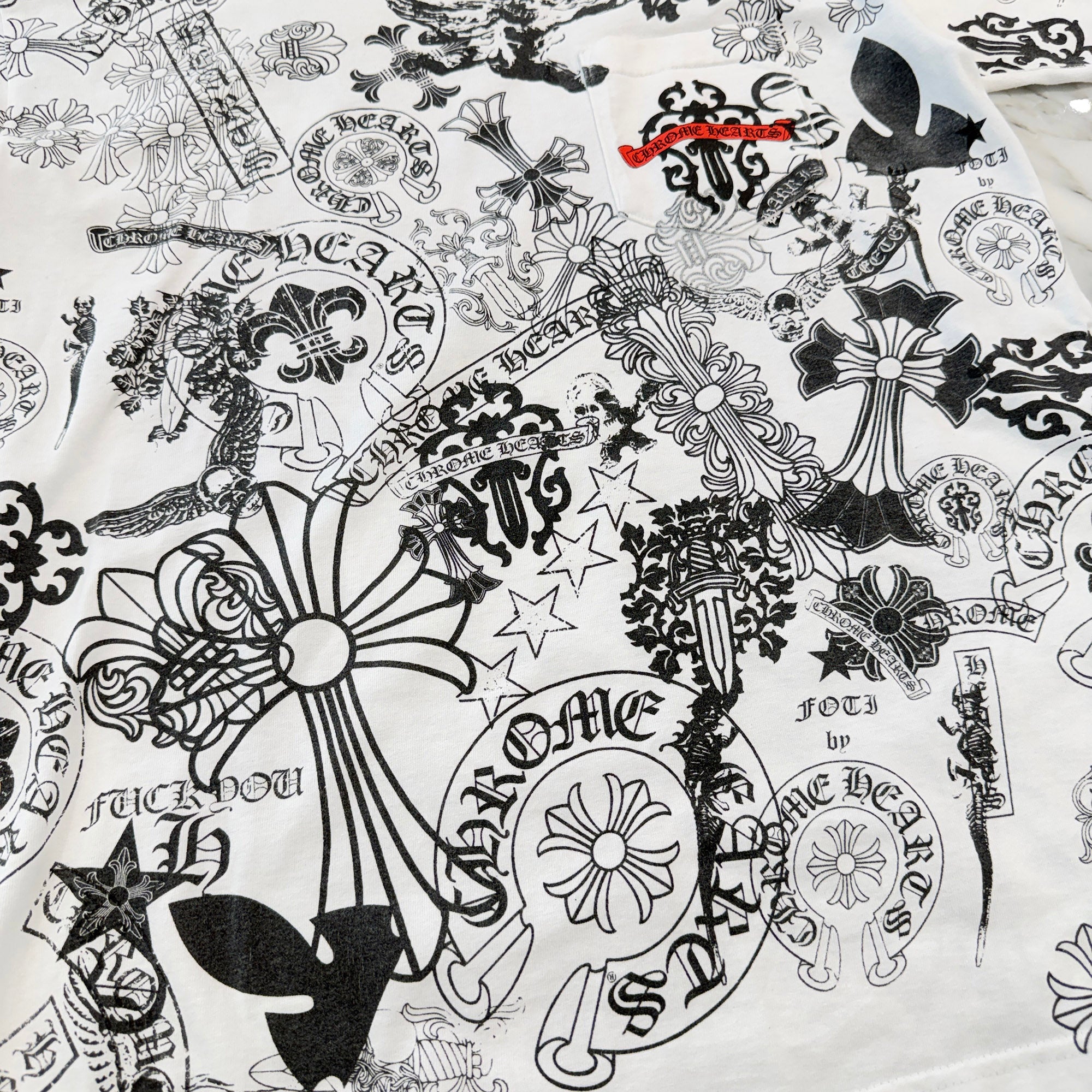 CHROME HEARTS Multi Motif Tee Size L クロムハーツ マルチモチーフ Tシャツ サイズL