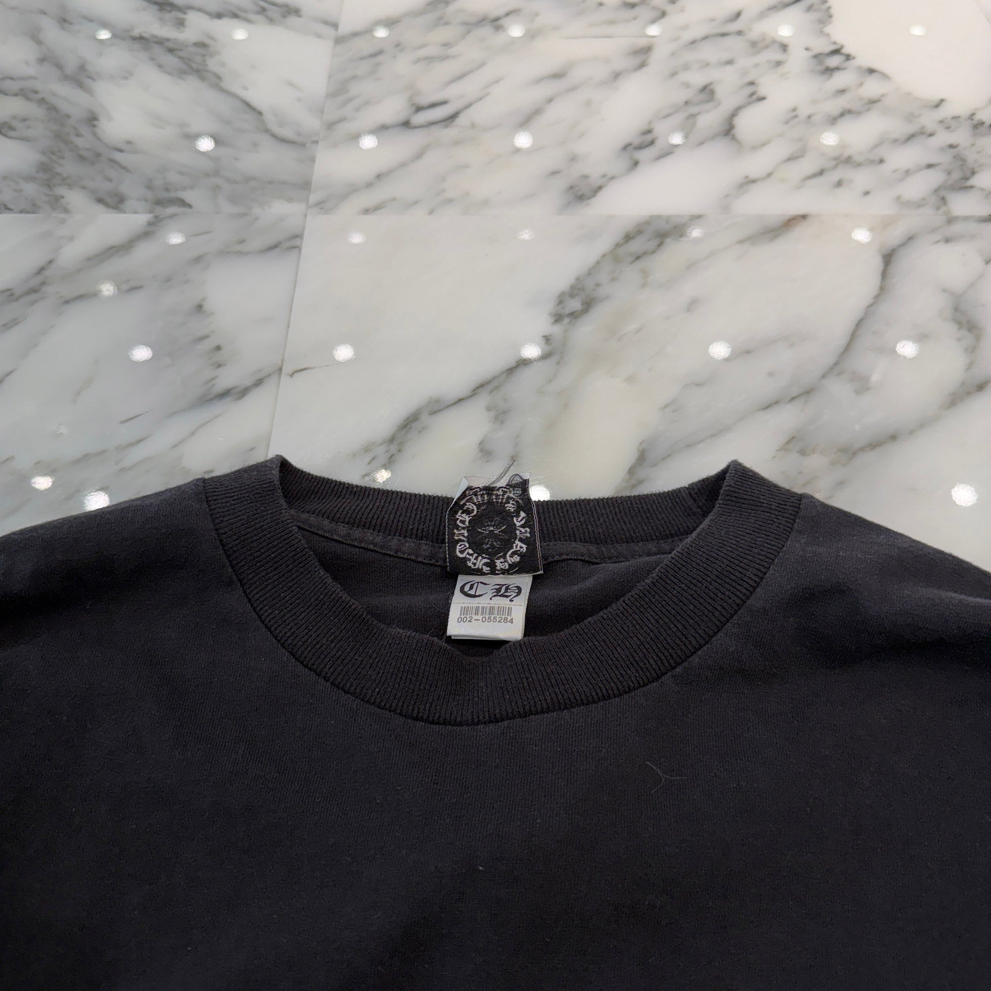 CHROME HEARTS Back Scroll Vertical Logo Long Sleeve Tee Size L クロムハーツ バック スクロール バーティカルロゴ ロングスリーブTシャツ サイズL