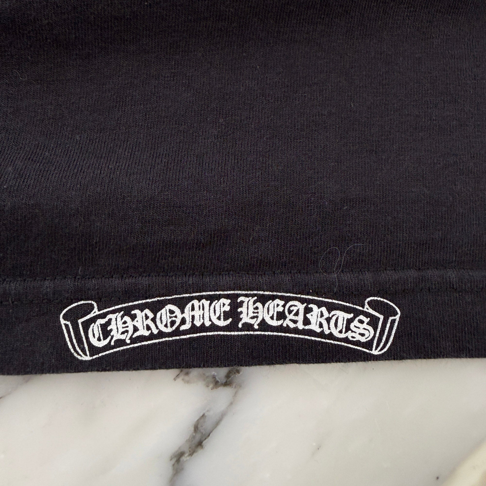 CHROME HEARTS Back Scroll Vertical Logo Long Sleeve Tee Size L クロムハーツ バック スクロール バーティカルロゴ ロングスリーブTシャツ サイズL