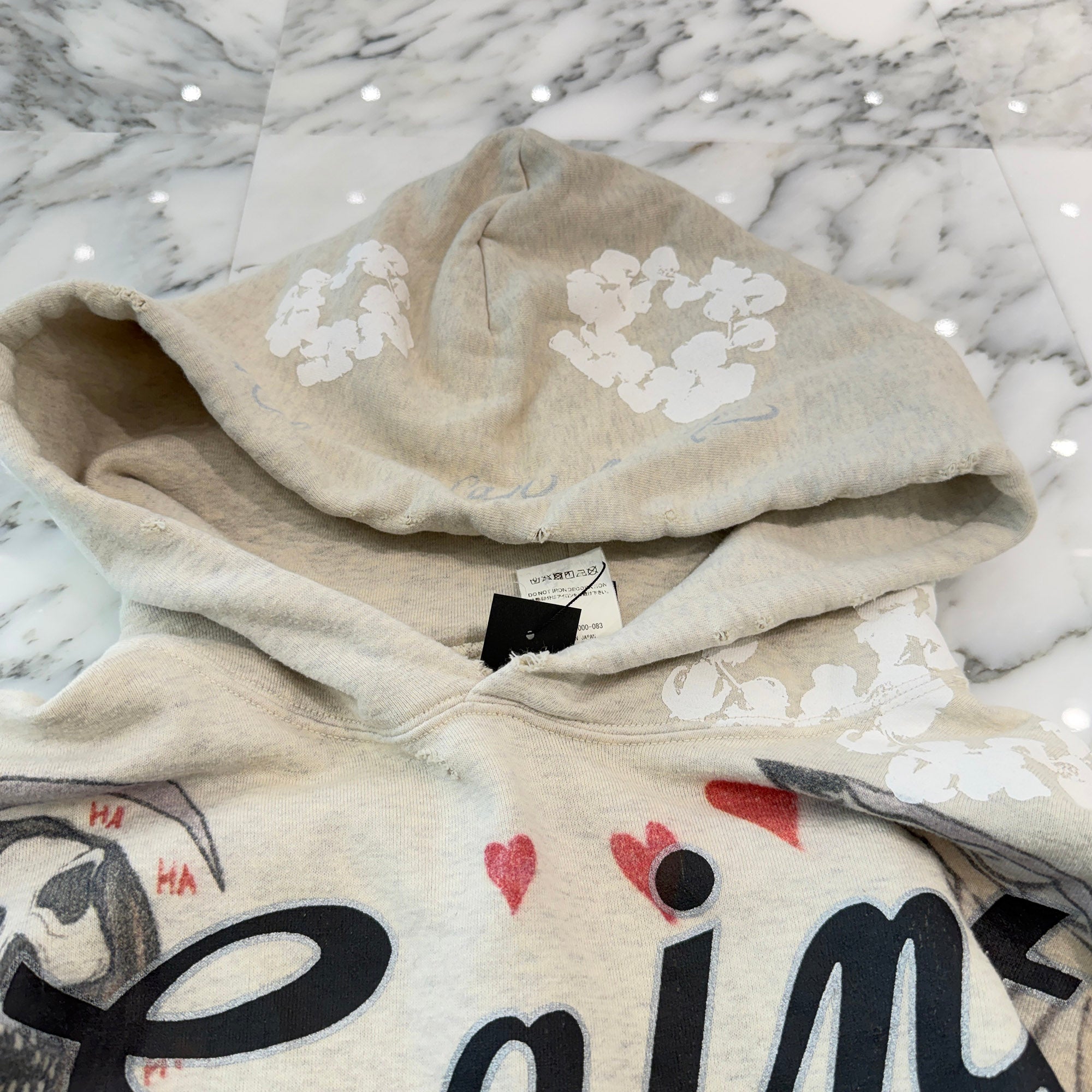 SAINT Mxxxxxx x DENIM TEARS 2022SS GREENAFFITTI HOODIE SM-S22-0000-083 Size XL セントマイケル×デニムティアーズ グラフィティー フーディ サイズXL