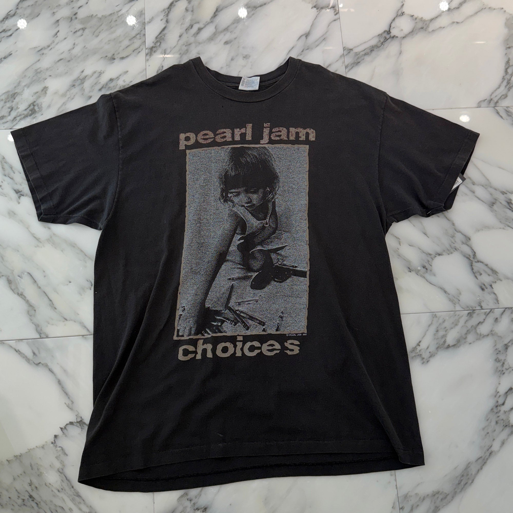 Vintage 90's Pearl Jam "Choices 1992" Hanes S/S Tee Size XL ヴィンテージ 90's パール・ジャム "チョイシズ 1992" ヘインズ社製 Tシャツ サイズXL
