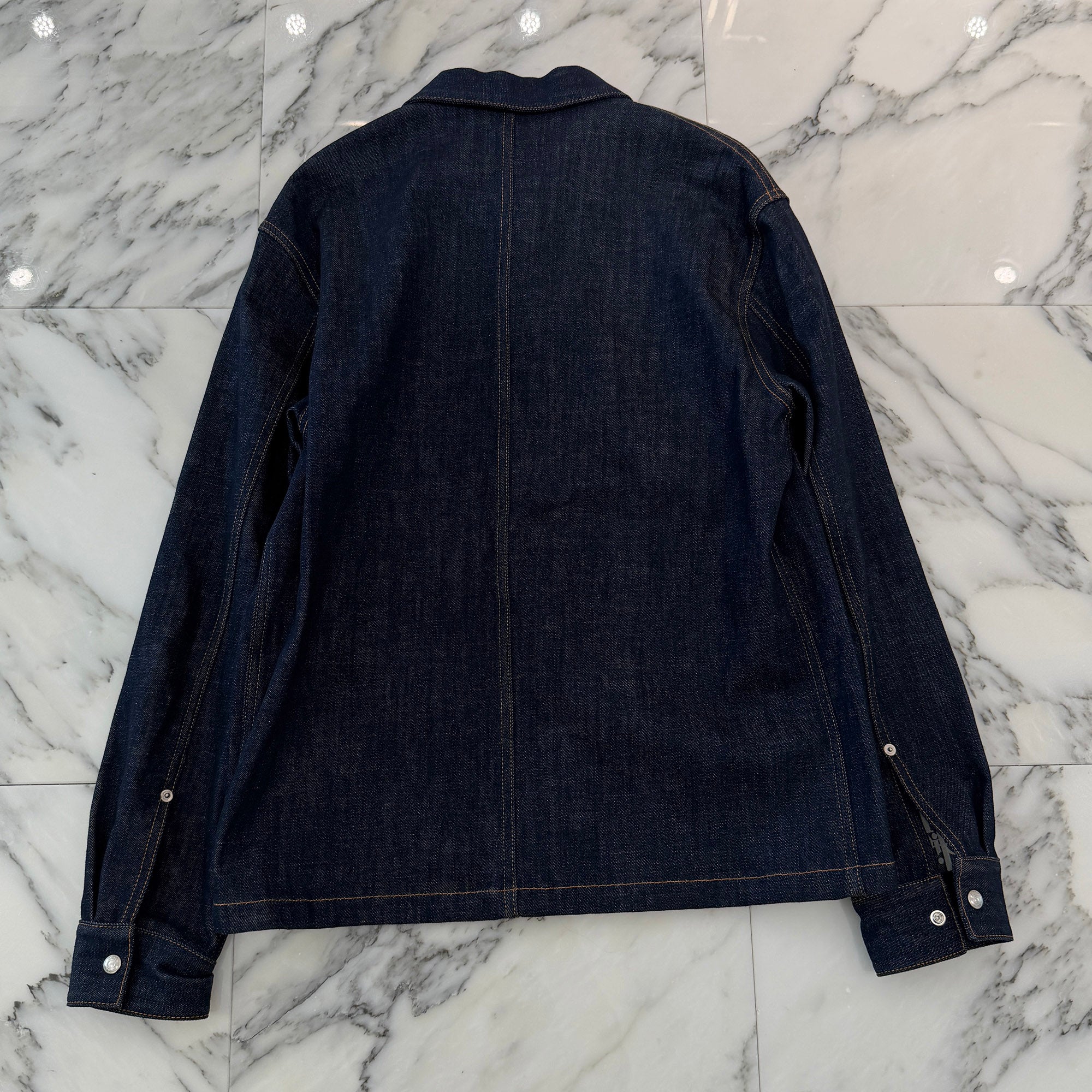 DIOR 2022SS Oblique Cotton Denim Jacket 033D490A226X Size 46 ディオール オブリーク コットン デニムジャケット サイズ46