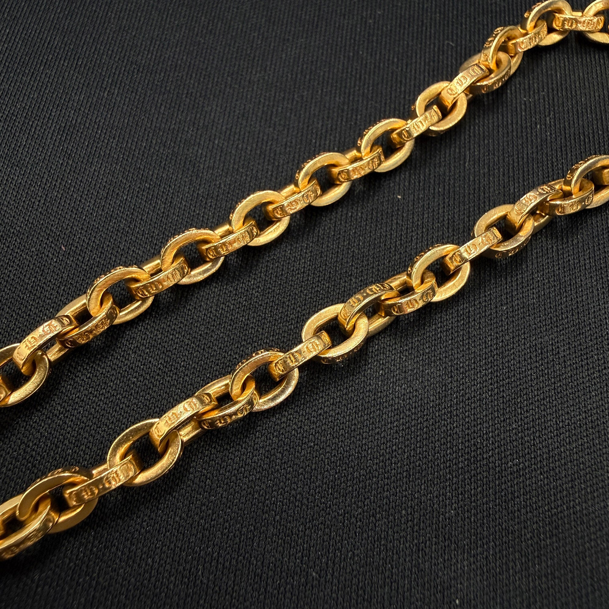 CHROME HEARTS 22K PAPER CHAIN BRACELET Size 8 Inch クロムハーツ 22K ペーパー チェーン ブレスレット サイズ8インチ