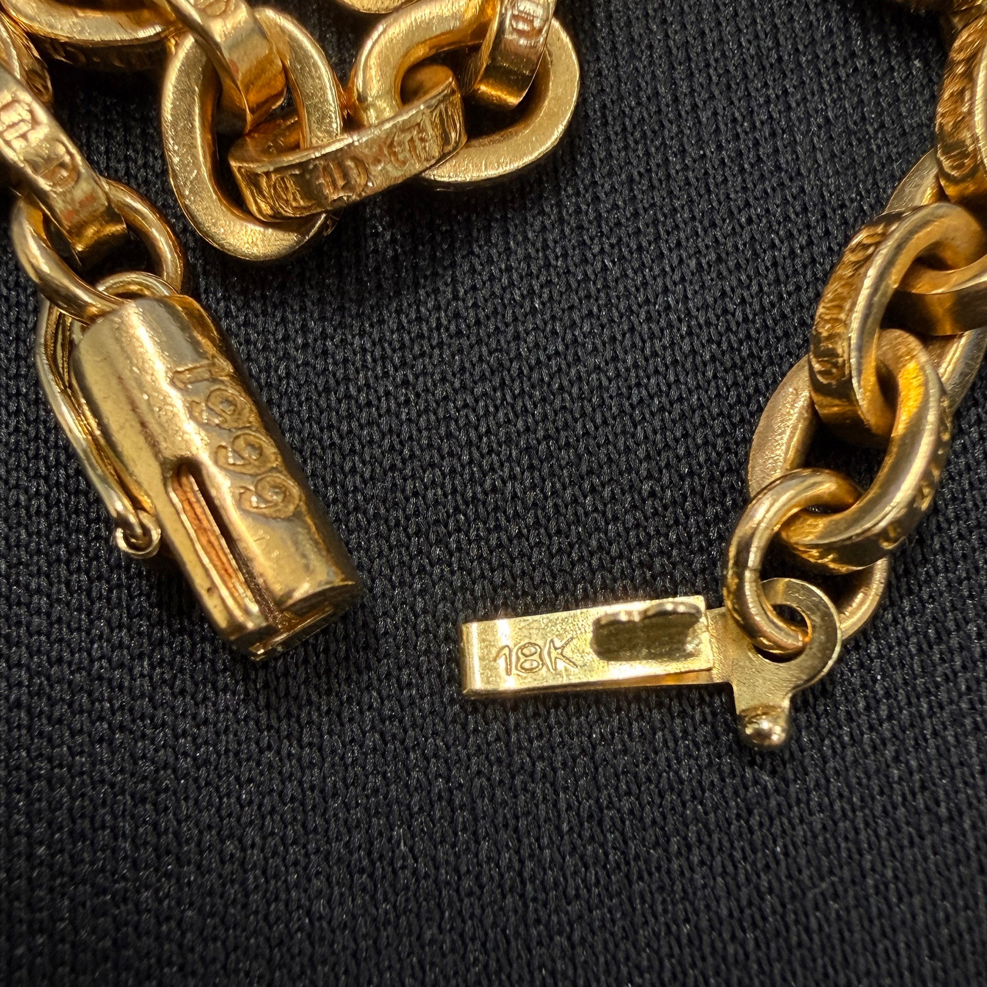 CHROME HEARTS 22K PAPER CHAIN BRACELET Size 8 Inch クロムハーツ 22K ペーパー チェーン ブレスレット サイズ8インチ