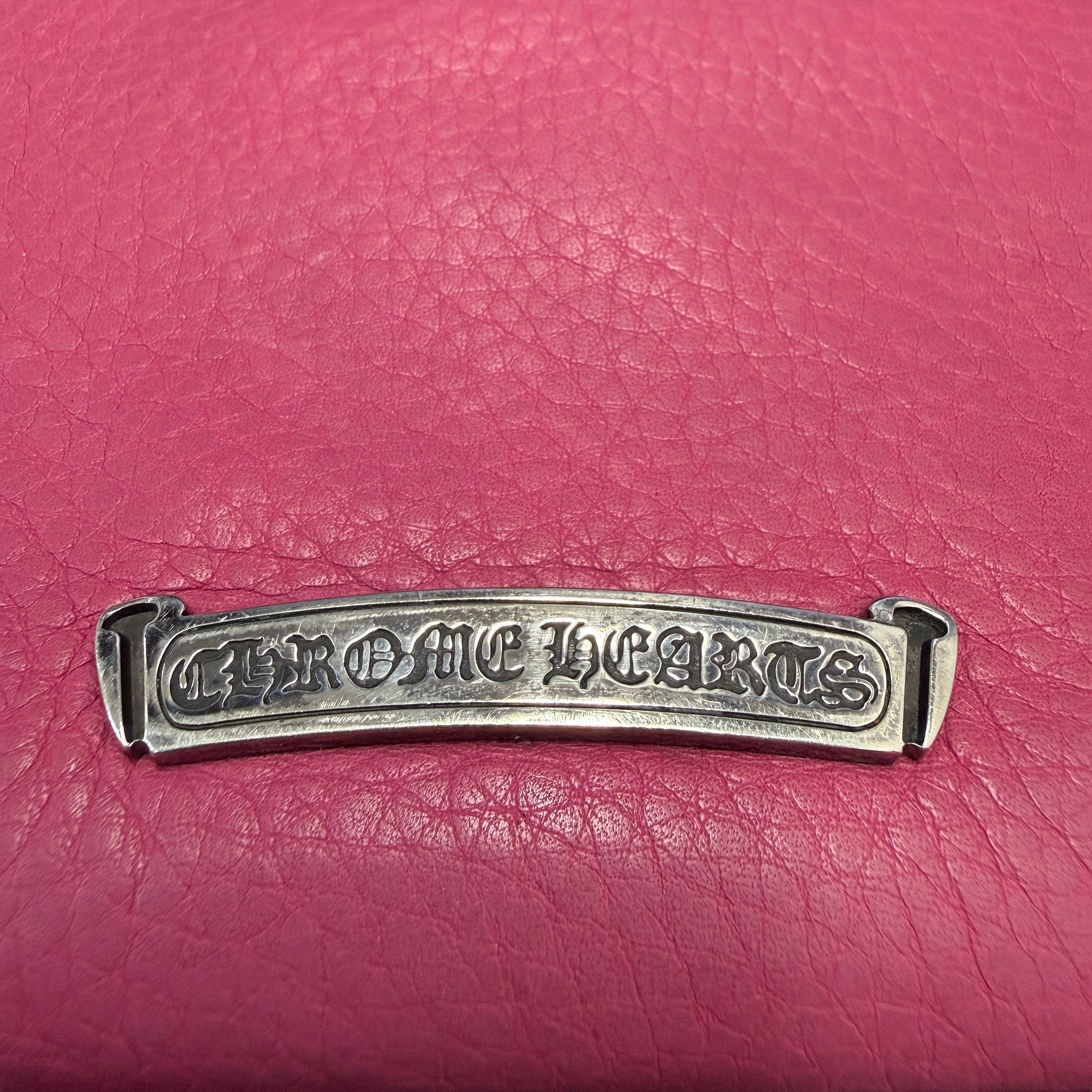 CHROME HEARTS Filigree Plus Leather Patch Round Zip Wallet クロムハーツ フィリグリープラス レザーパッチ ウォレット