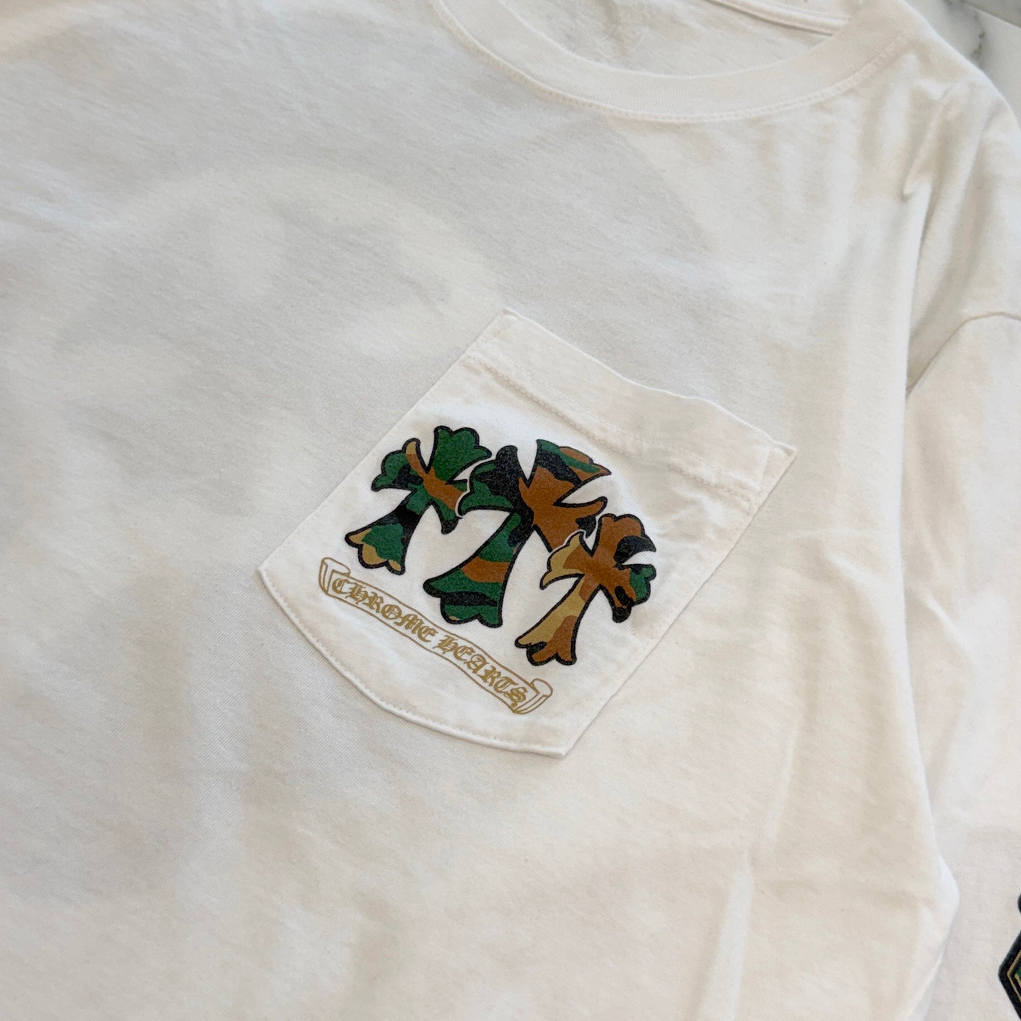 CHROME HEARTS Camo Horseshoe Long Sleeve Tee Size L クロムハーツ カモ ホースシュー ロングスリーブ ティーシャツ サイズL