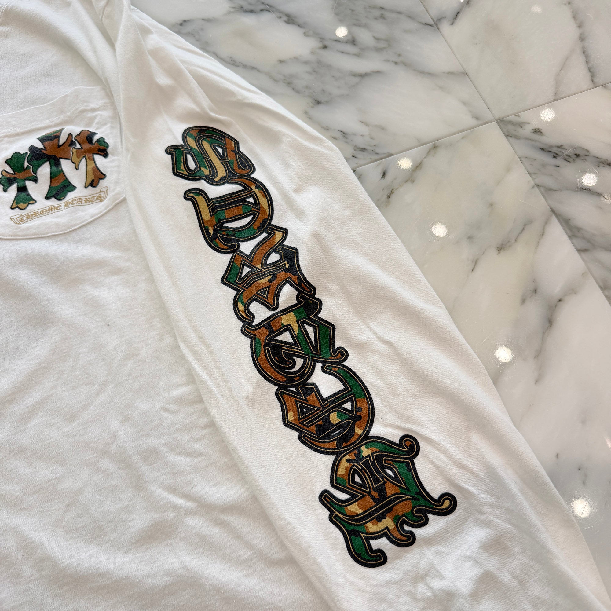 CHROME HEARTS Camo Horseshoe Long Sleeve Tee Size L クロムハーツ カモ ホースシュー ロングスリーブ ティーシャツ サイズL