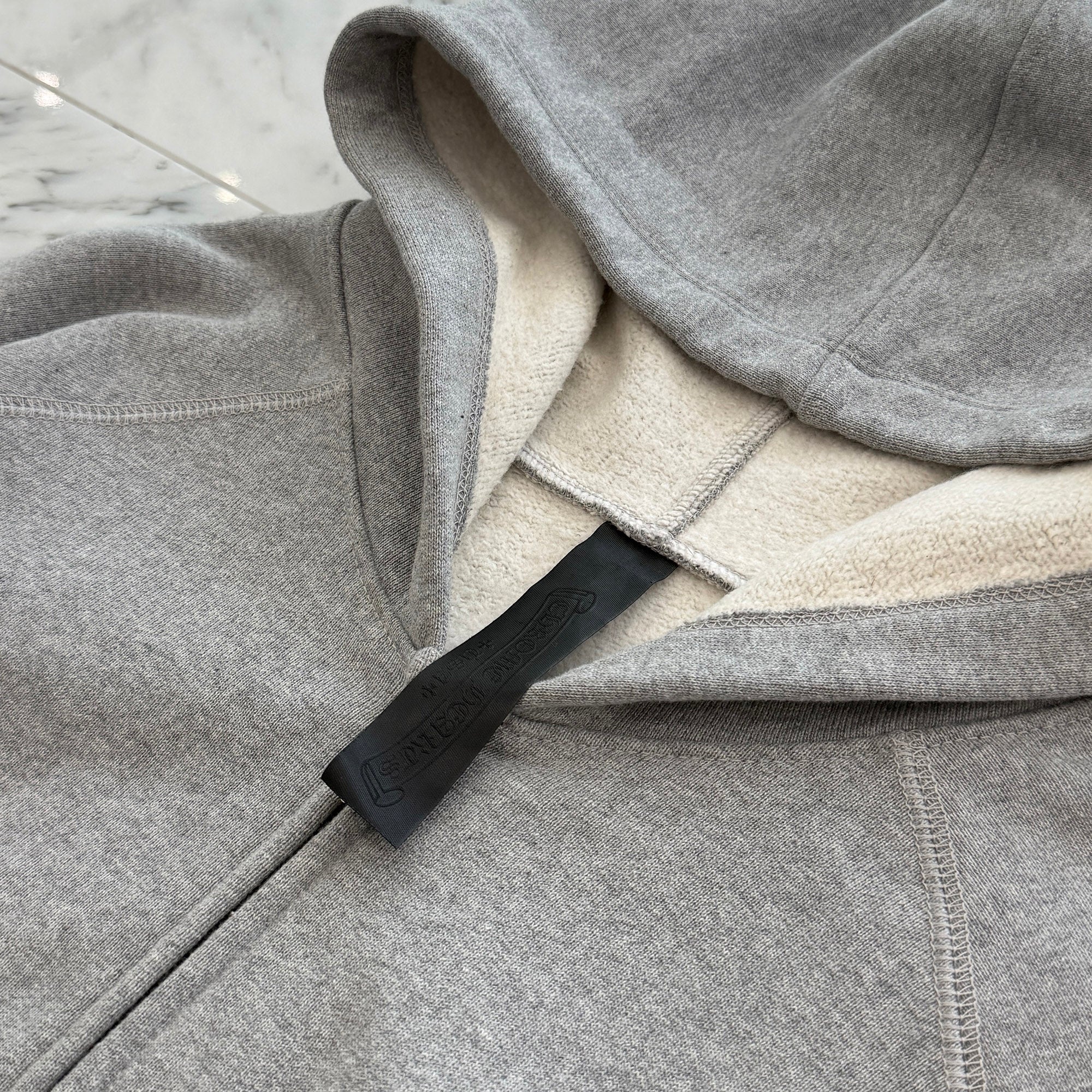 CHROME HEARTS Y NOT Triple Cross Leather Patch Zip Up Hoodie Size L クロムハーツ ワイノット トリプスクロス レザーパッチ ジップアップフーディ サイズL