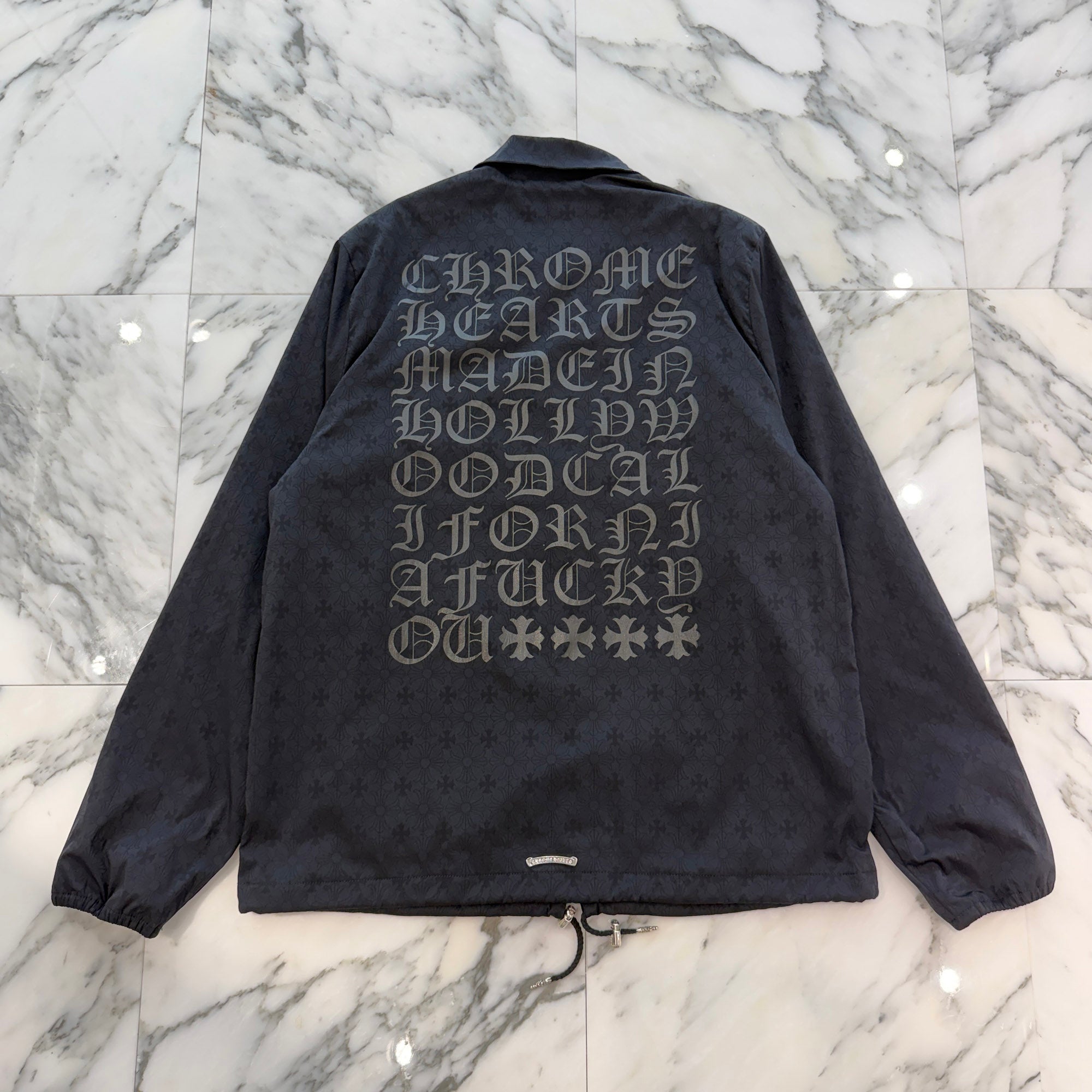 CHROME HEARTS Made In Hollywood CH Plus Eye Chart Coach Jacket Size L クロムハーツ メイドインハリウッド CHプラス アイチャート コーチジャケット サイズL