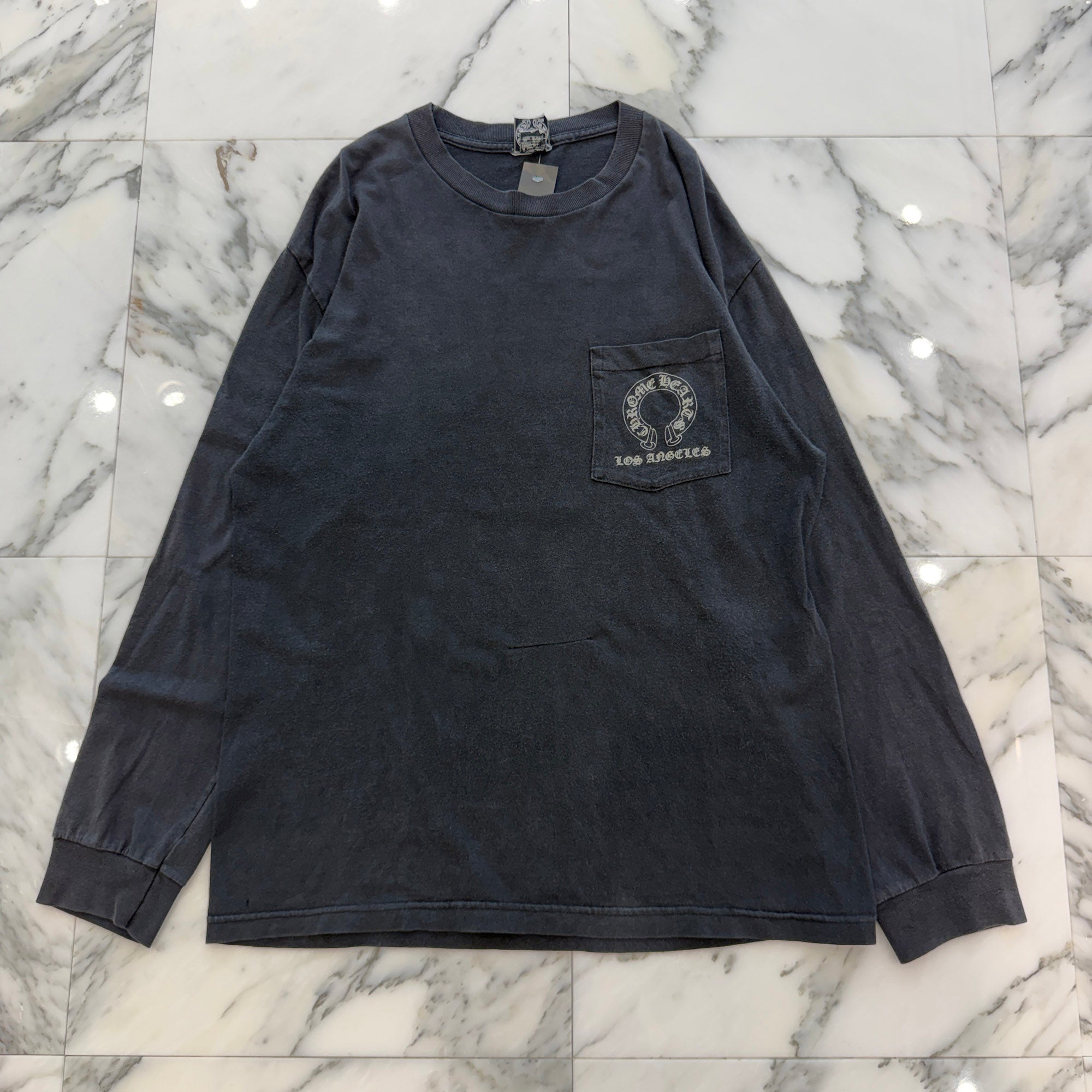 CHROME HEARTS Los Angeles Limited Back T-Bar Logo Fuck You Print Long Sleeve Tee Size L クロムハーツ ロサンゼルス限定 バックTバーロゴ ファックユー プリントロングスリーブTシャツ サイズL