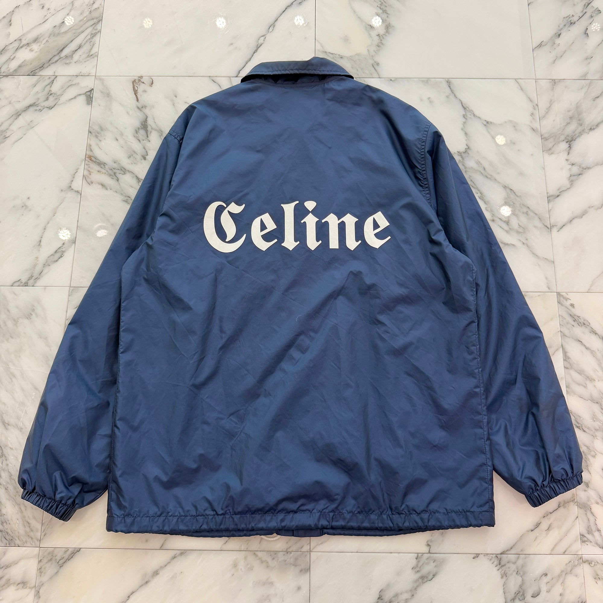 CELINE 2022SS Initial Logo Print Coach Jacket 2W864495M Size 44 セリーヌ イニシャルロゴプリン コーチジャケット サイズ44
