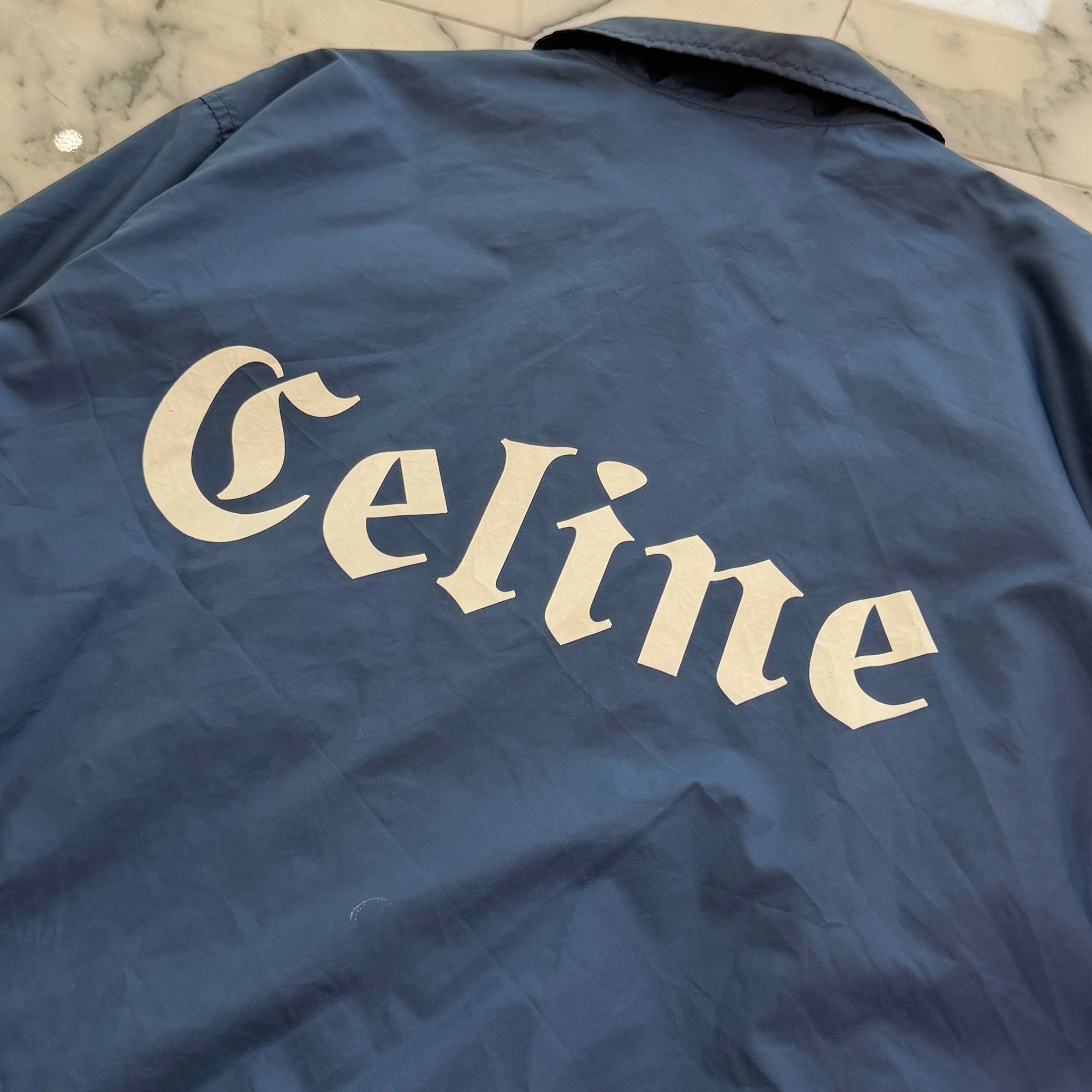 CELINE 2022SS Initial Logo Print Coach Jacket 2W864495M Size 44 セリーヌ イニシャルロゴプリン コーチジャケット サイズ44