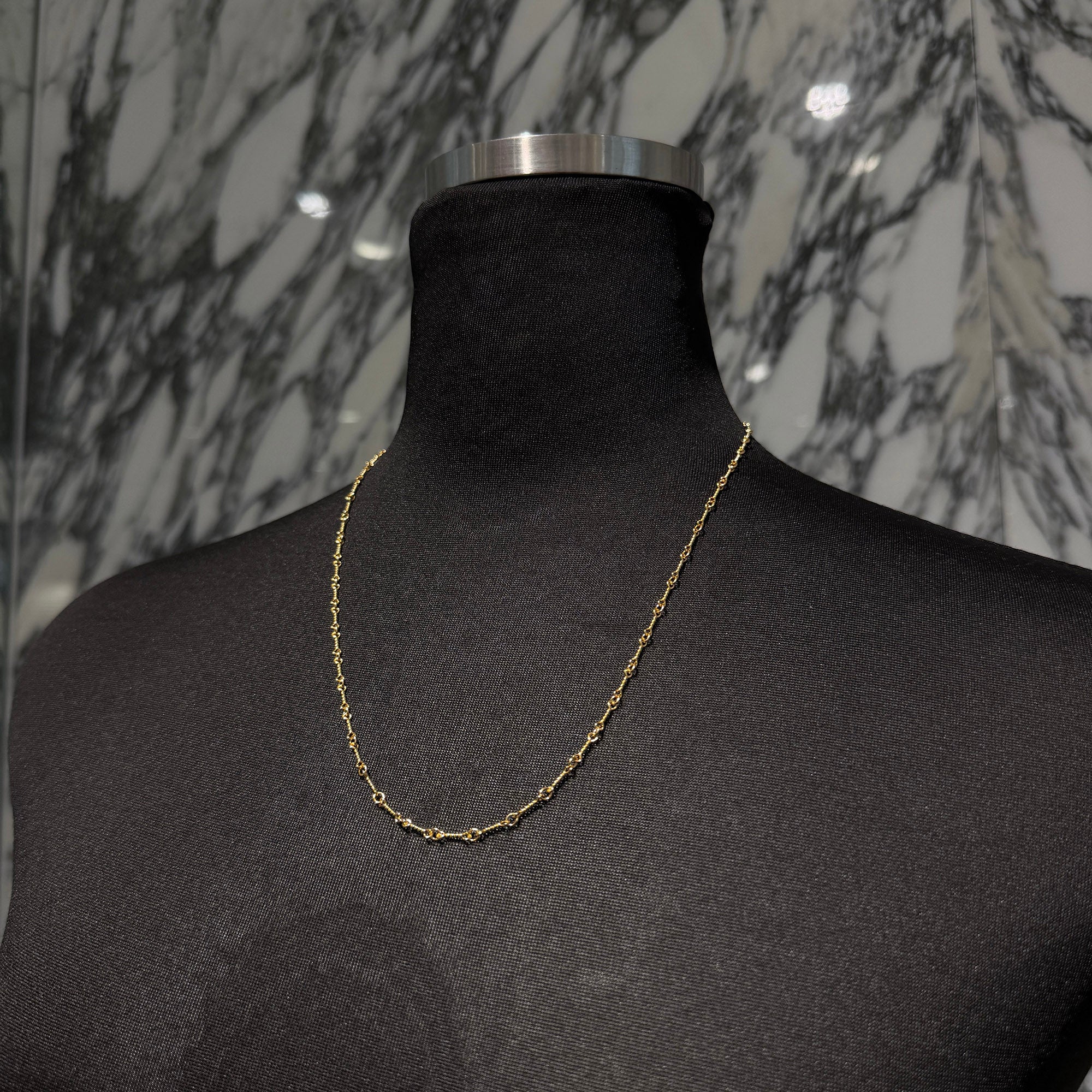 CHROME HEARTS 22K Twist Chain Necklace Size 20 Inch クロムハーツ 22K ツイストチェーン ネックレス サイズ 20インチ