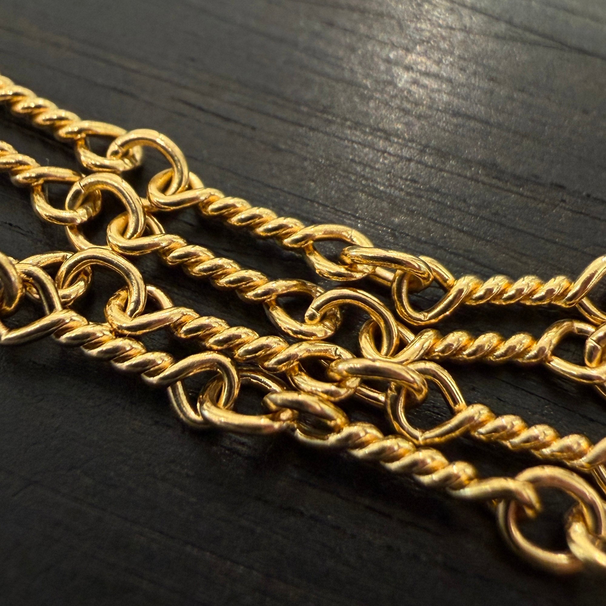 CHROME HEARTS 22K Twist Chain Necklace Size 20 Inch クロムハーツ 22K ツイストチェーン ネックレス サイズ 20インチ