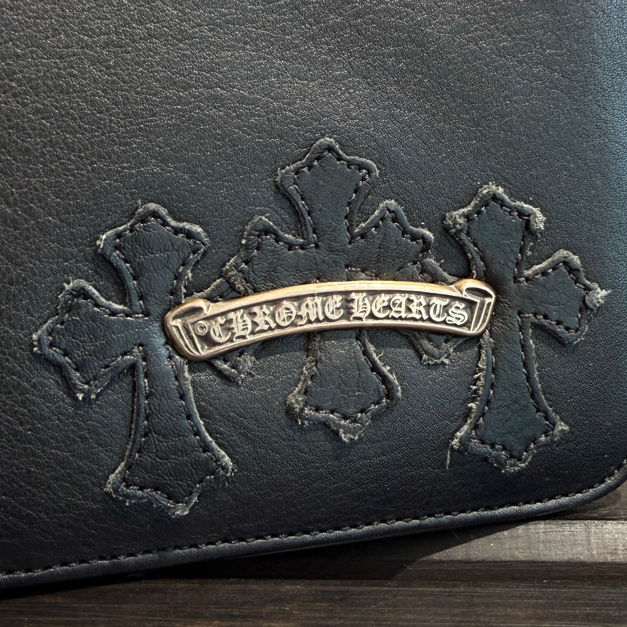 CHROME HEARTS The Night Leather Hand Bag クロムハーツ ザ・ナイト レザー ハンドバッグ