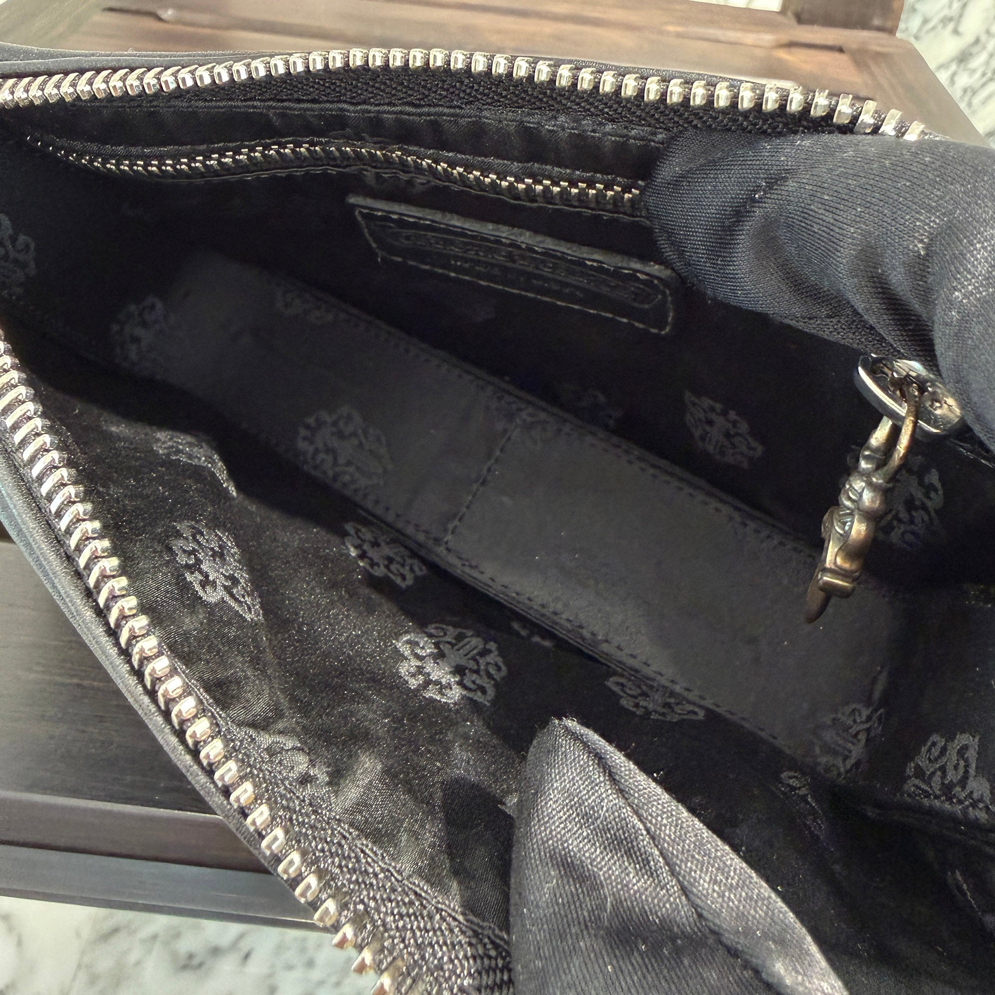 CHROME HEARTS The Night Leather Hand Bag クロムハーツ ザ・ナイト レザー ハンドバッグ