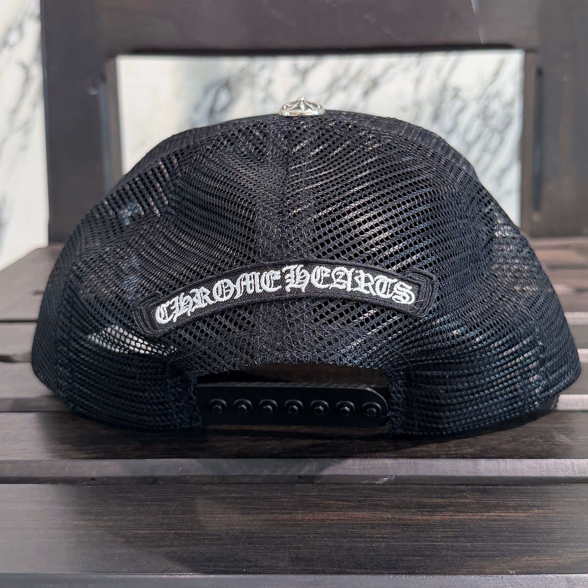 CHROME HEARTS Triple Cross Patch Trucker Cap ONE SIZE (51-61) クロムハーツ トリプルクロスパッチ トラッカーキャップ ONE SIZE (51-61)