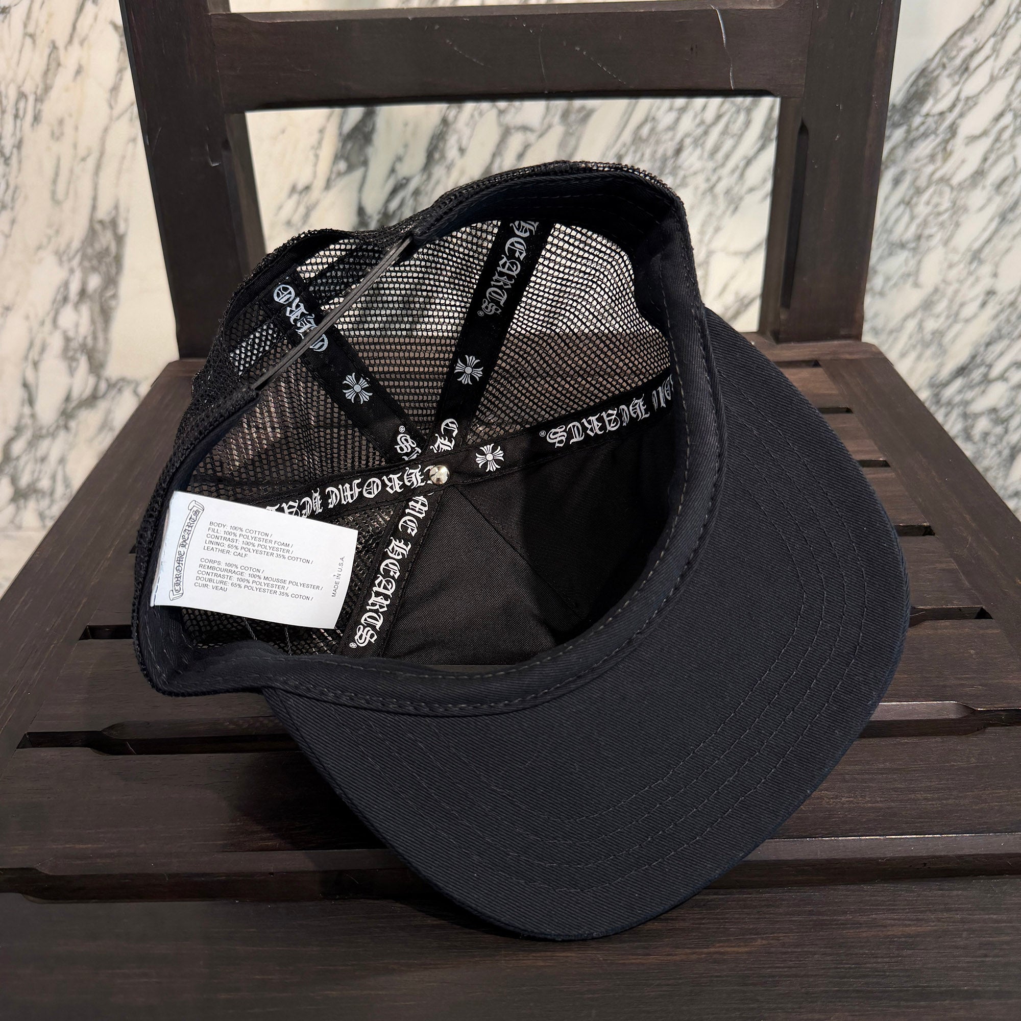 CHROME HEARTS Triple Cross Patch Trucker Cap ONE SIZE (51-61) クロムハーツ トリプルクロスパッチ トラッカーキャップ ONE SIZE (51-61)