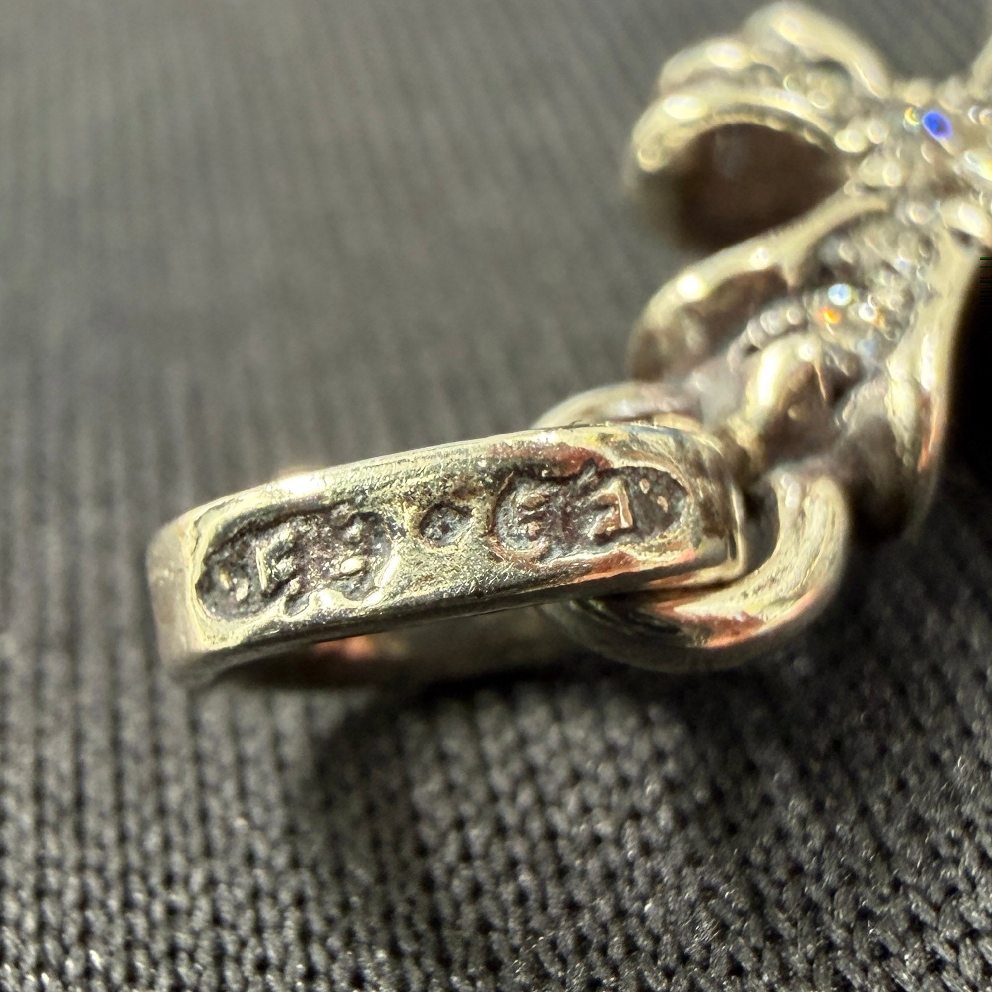 CHROME HEARTS CH Cross Baby Fat Charm Pave Diamond クロムハーツ CHクロス ベビーファット チャーム パヴェダイヤモンド