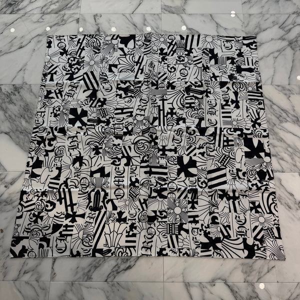 CHROME HEARTS Multi Motif Silk Scarf クロムハーツ マルチモチーフ シルクスカーフ