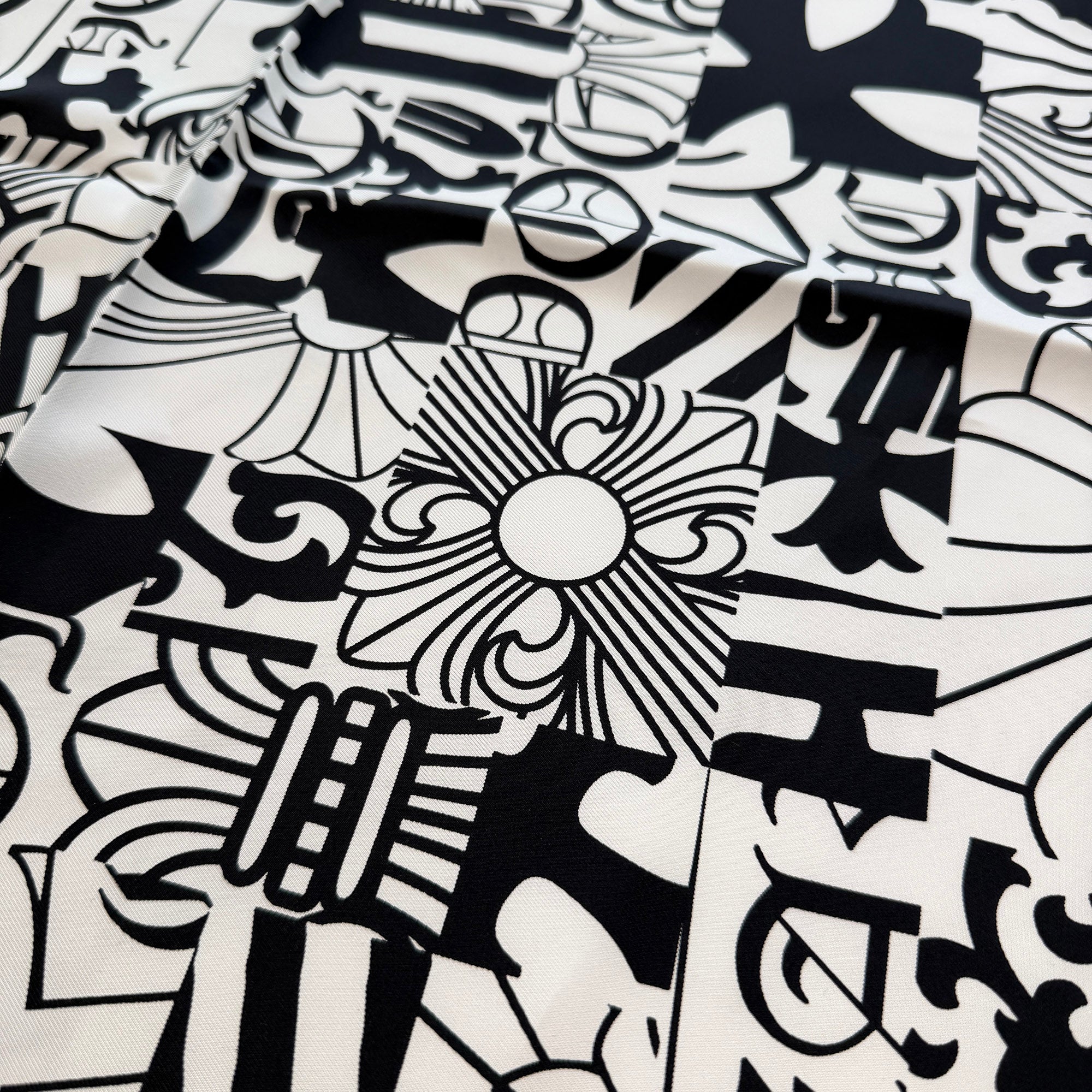 CHROME HEARTS Multi Motif Silk Scarf クロムハーツ マルチモチーフ シルクスカーフ