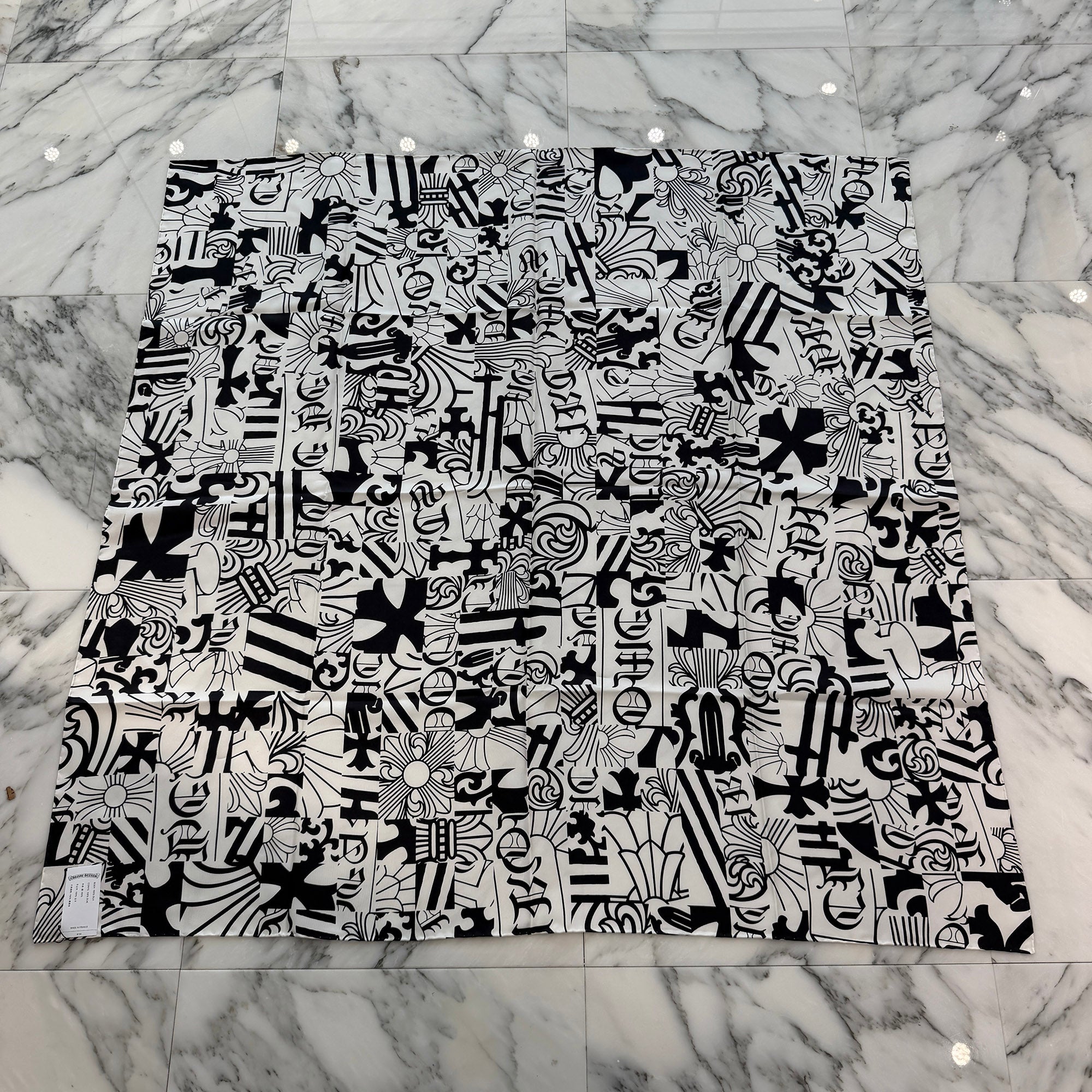 CHROME HEARTS Multi Motif Silk Scarf クロムハーツ マルチモチーフ シルクスカーフ