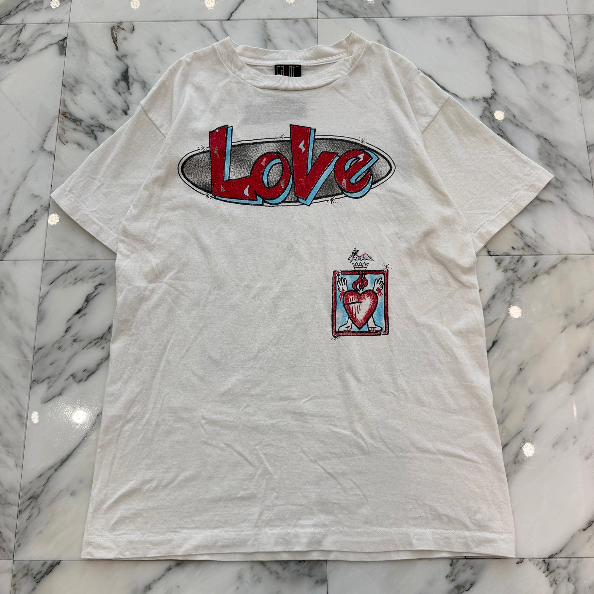 SAINT Mxxxxxx 2022SS "LOVE" S/S Tee SM-S22-0000-001 Size M セントマイケル "ラブ" Tシャツ サイズM