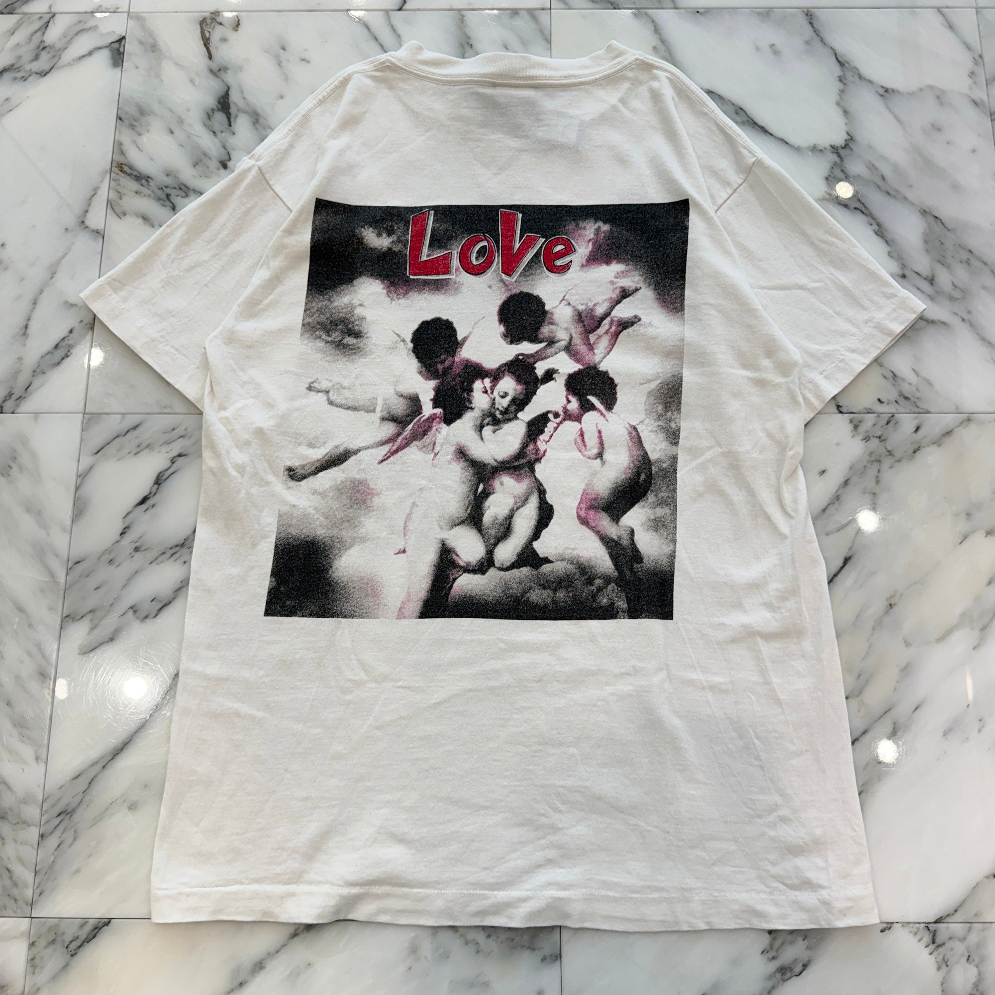 SAINT Mxxxxxx 2022SS "LOVE" S/S Tee SM-S22-0000-001 Size M セントマイケル "ラブ" Tシャツ サイズM