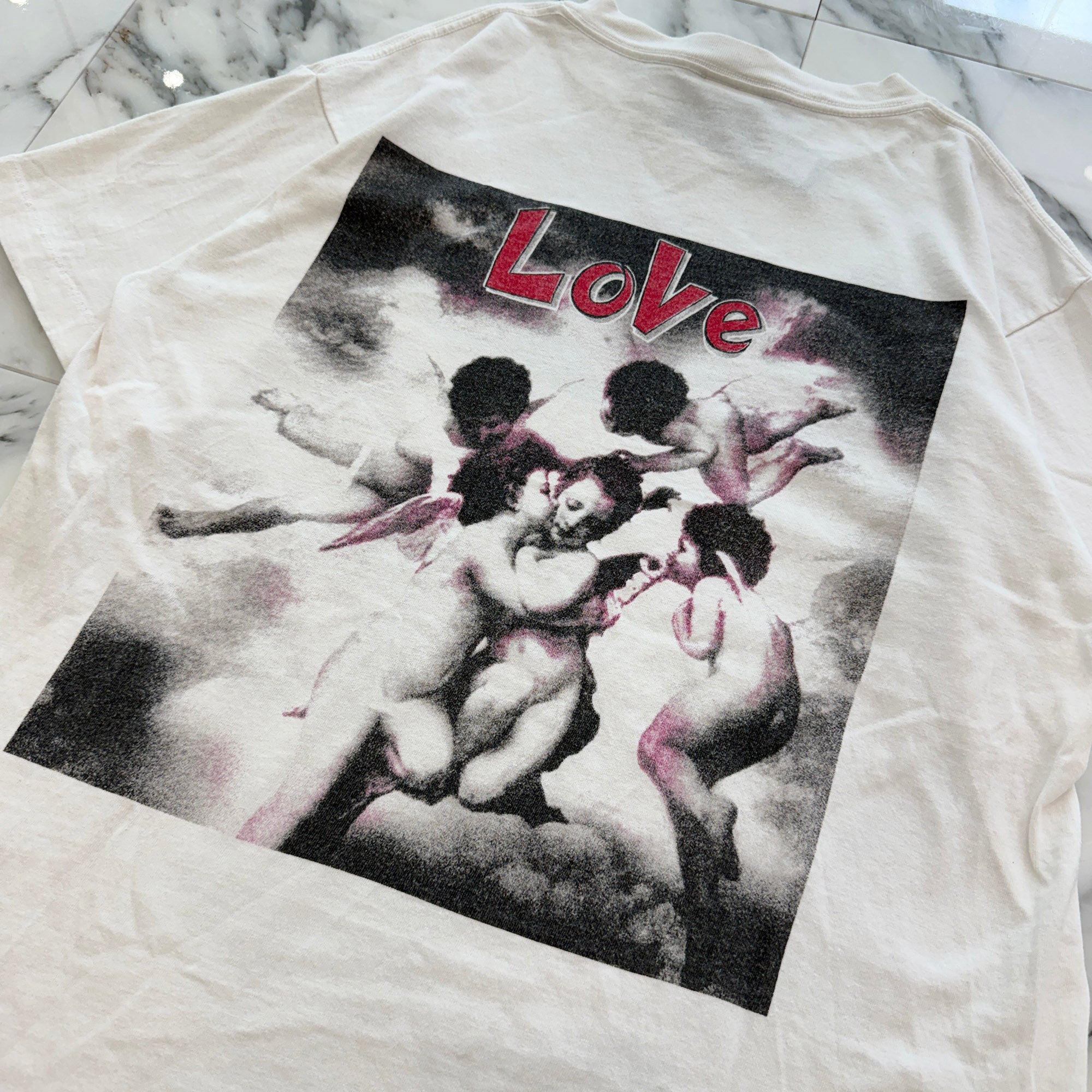 SAINT Mxxxxxx 2022SS "LOVE" S/S Tee SM-S22-0000-001 Size M セントマイケル "ラブ" Tシャツ サイズM