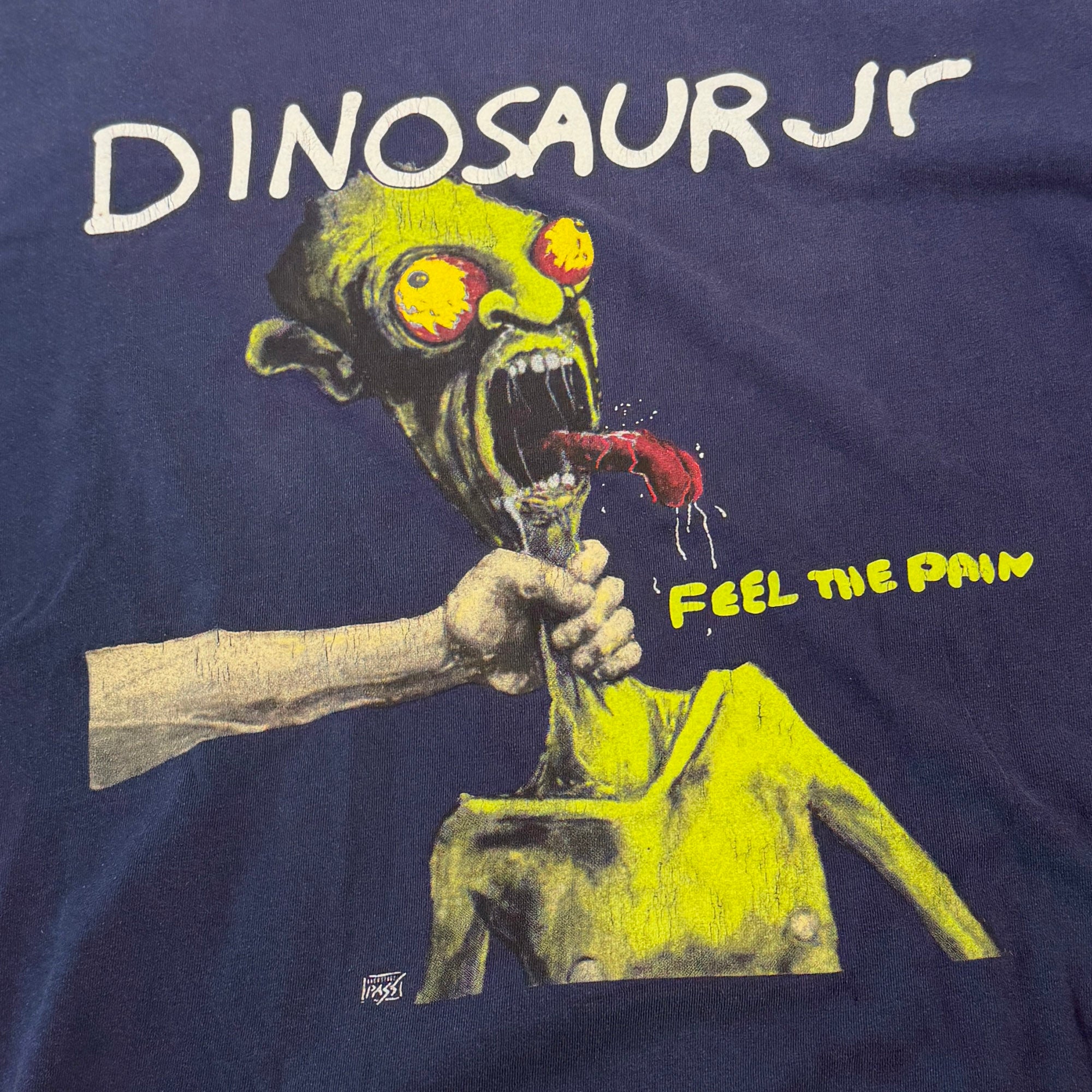 Vintage 90's Dinosaur jr. "FEEL THE PAIN" Hanes S/S Tee Size XL ヴィンテージ 90's ダイナソーJr. "フィール・ザ・ペイン" ヘインズ社製 Tシャツ サイズXL