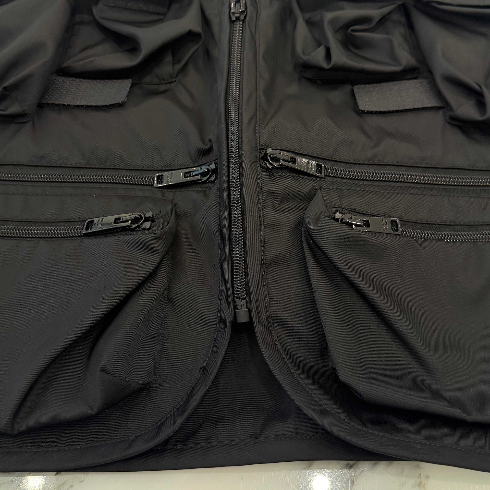 PRADA 2024SS Triangle Logo Plate Re Nylon Military Vest SGC499 S000 1WQ8 Size XXL プラダ トライアングルロゴプレート リナイロン ミリタリー ベスト サイズXXL