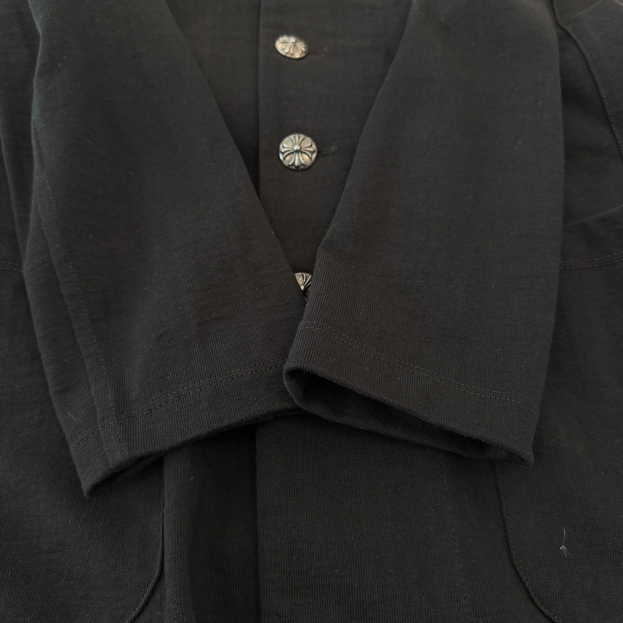 CHROME HEARTS Cross Ball Button Cotton Coat Size M クロムハーツ クロスボールボタン コットンコート サイズM