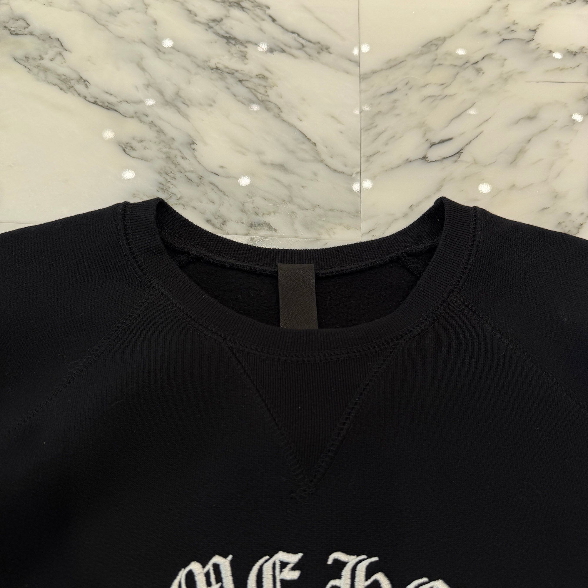 CHROME HEARTS King Taco 3 Cemetery Cross Embroidery Sweat Shirt Size L クロムハーツ キングタコ 3セメタリークロス刺繍 スウェットシャツ サイズL