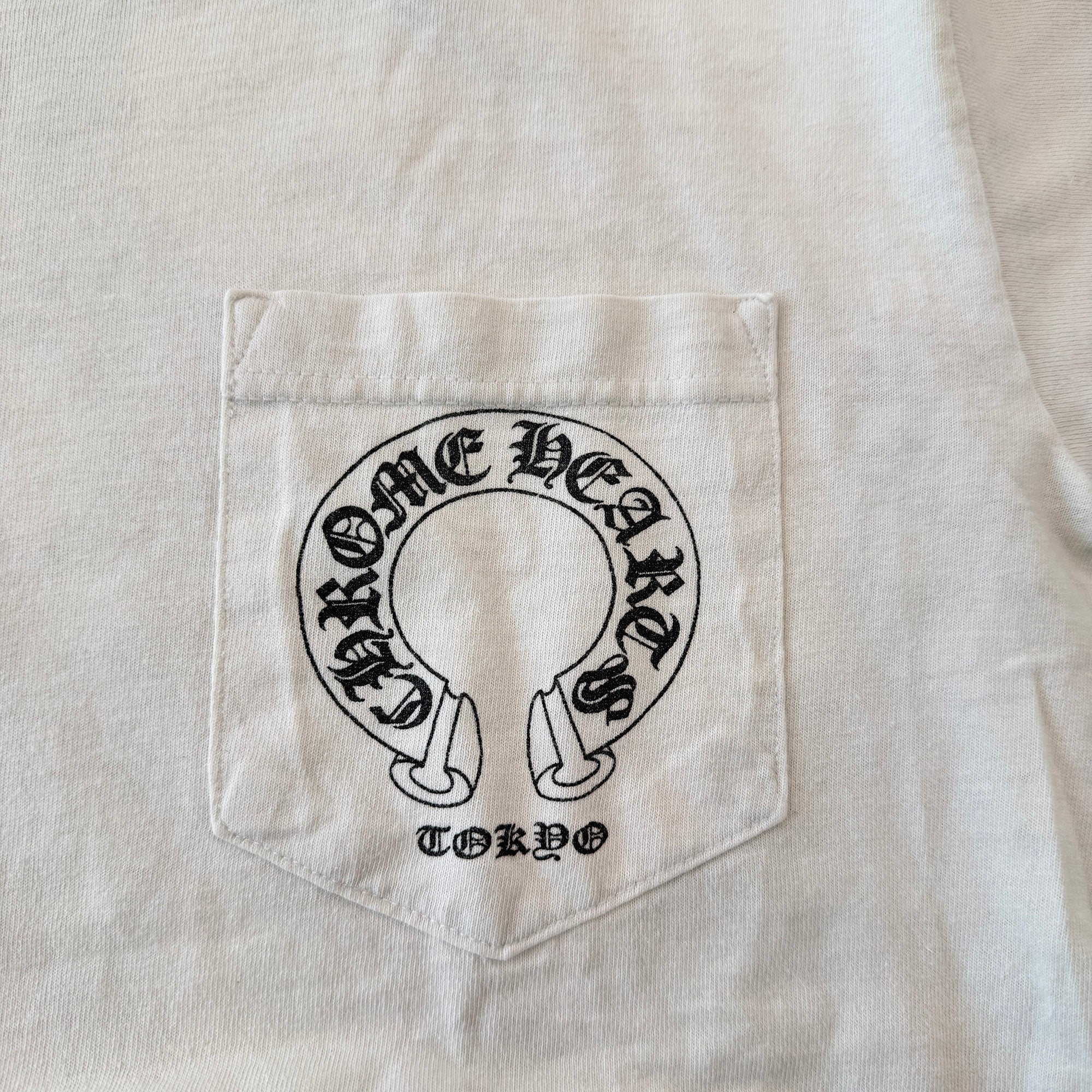 CHROME HEARTS Tokyo Limited Back Hairy Cross Fuck You Logo Tee Size S クロムハーツ 東京限定 バックヘイリークロス ファックユーロゴ Tシャツ サイズS
